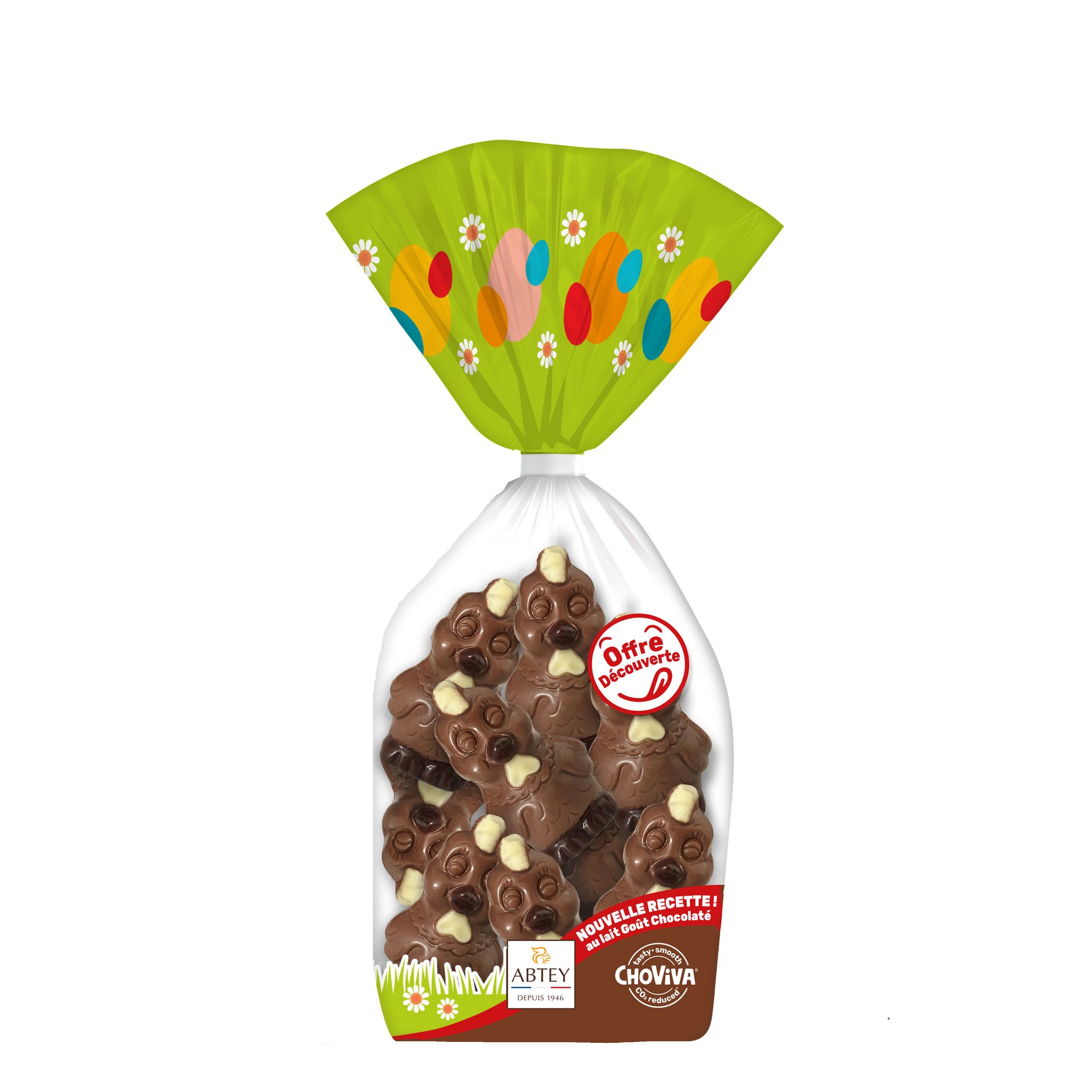 ABTEY Cocottes choviva à base de chocolat au lait 100g