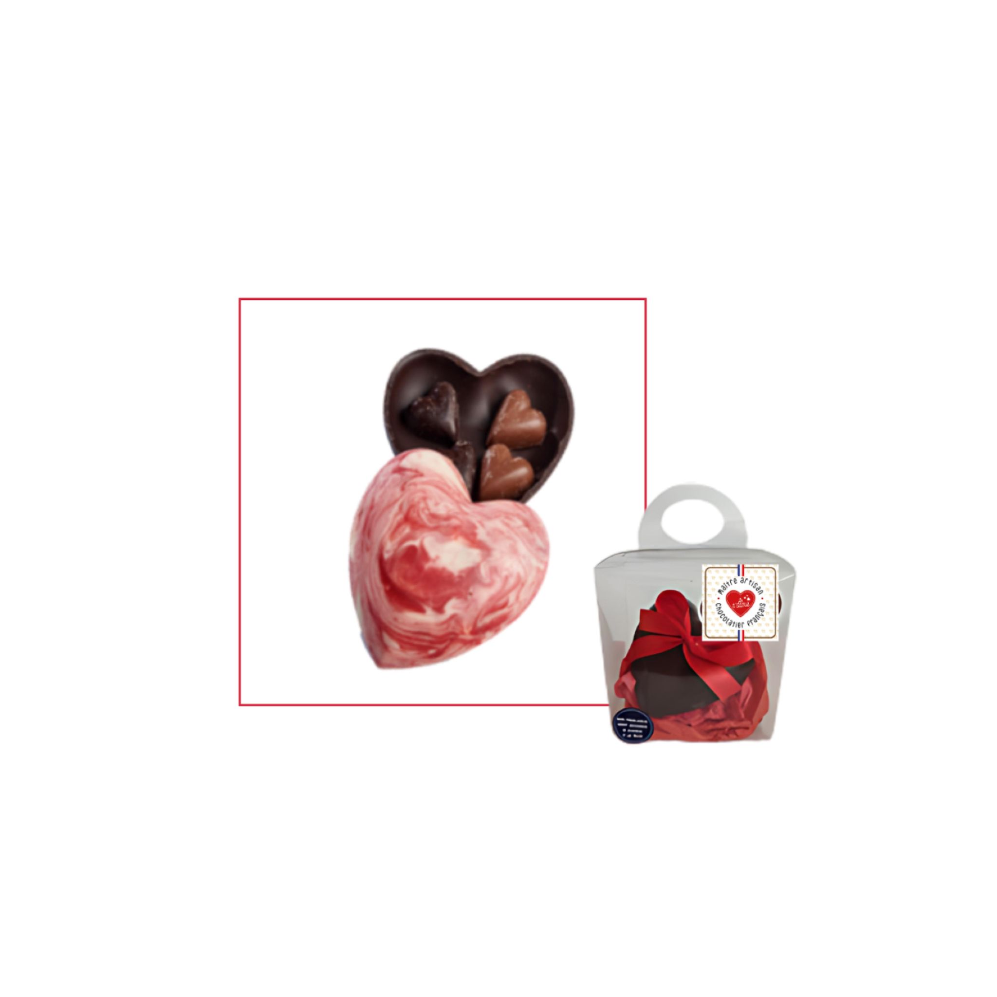 Moulage coeur duo 120g