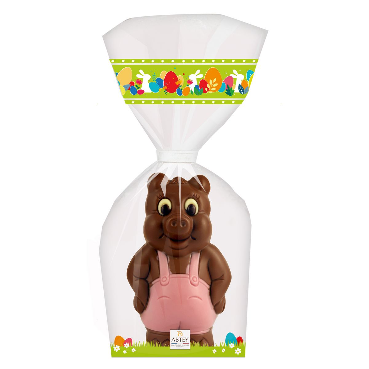 ABTEY Moulage chocolat au lait Gaston le cochon 120g