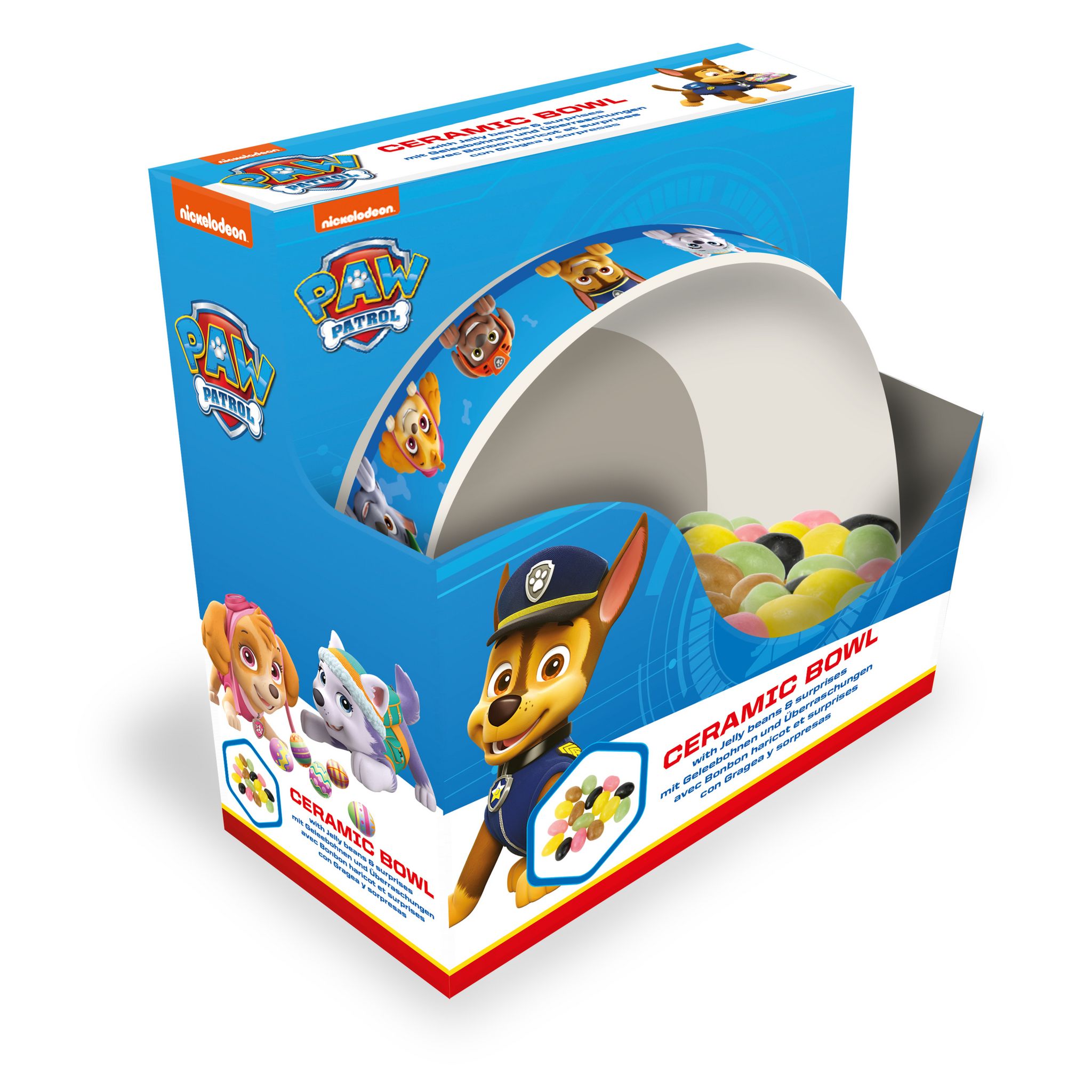 PAW PATROL Bol céramique avec bonbons haricots et surprises 80g