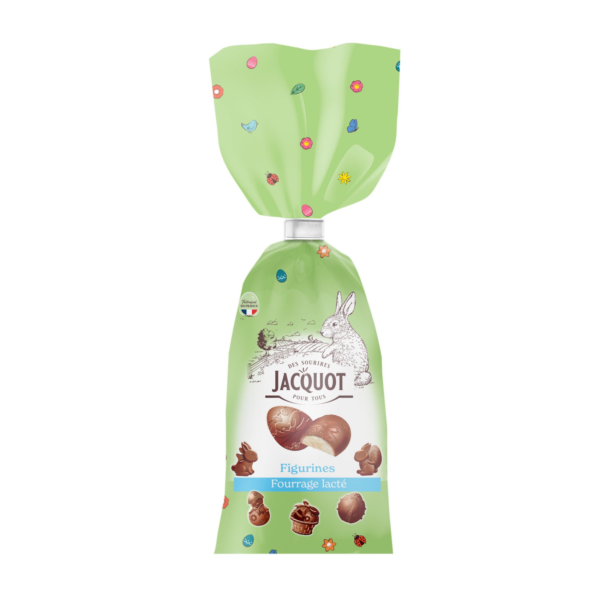 JACQUOT Chocolat figurines fourrage lacté sachet 245g