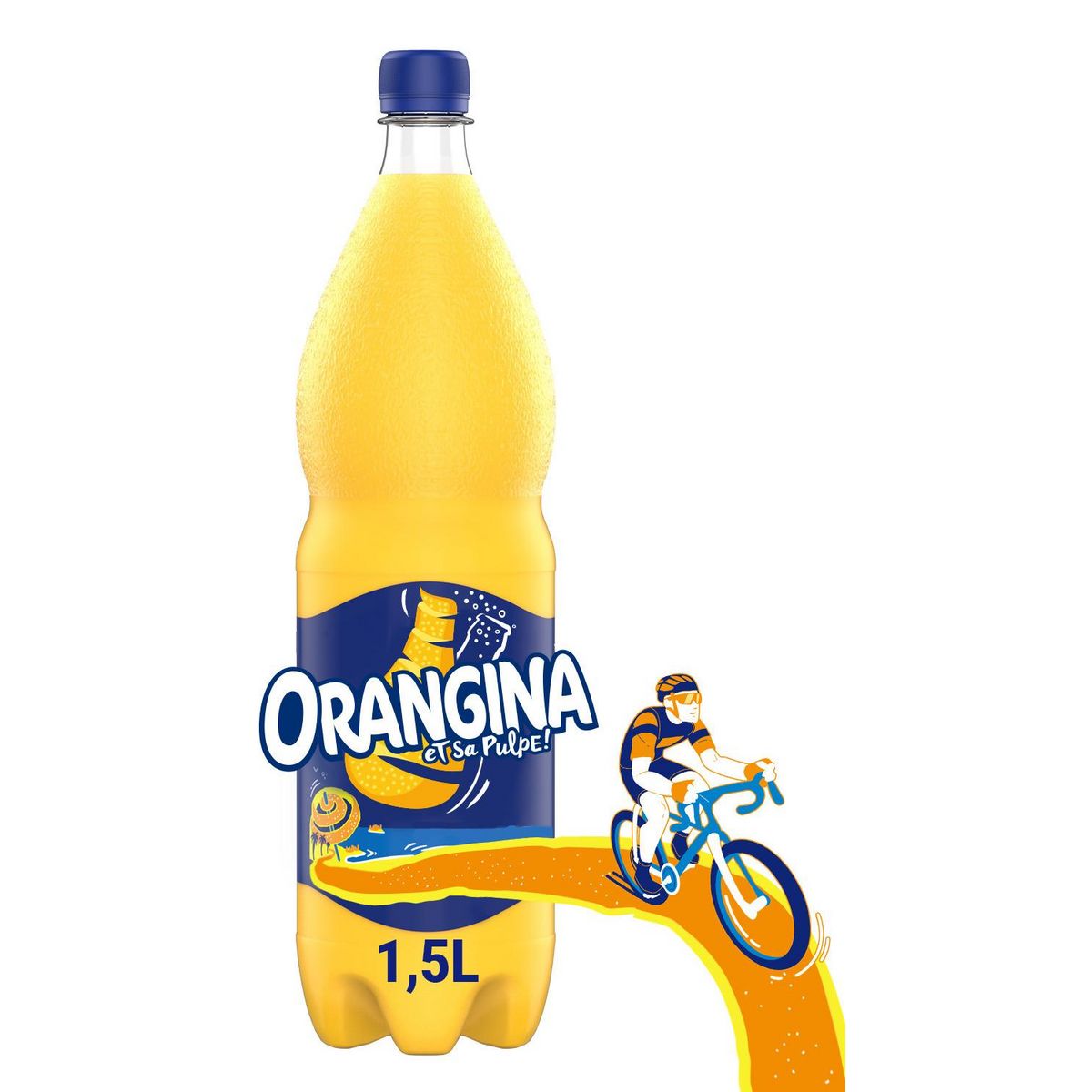 ORANGINA Boisson gazeuse à l'orange 1,5l
