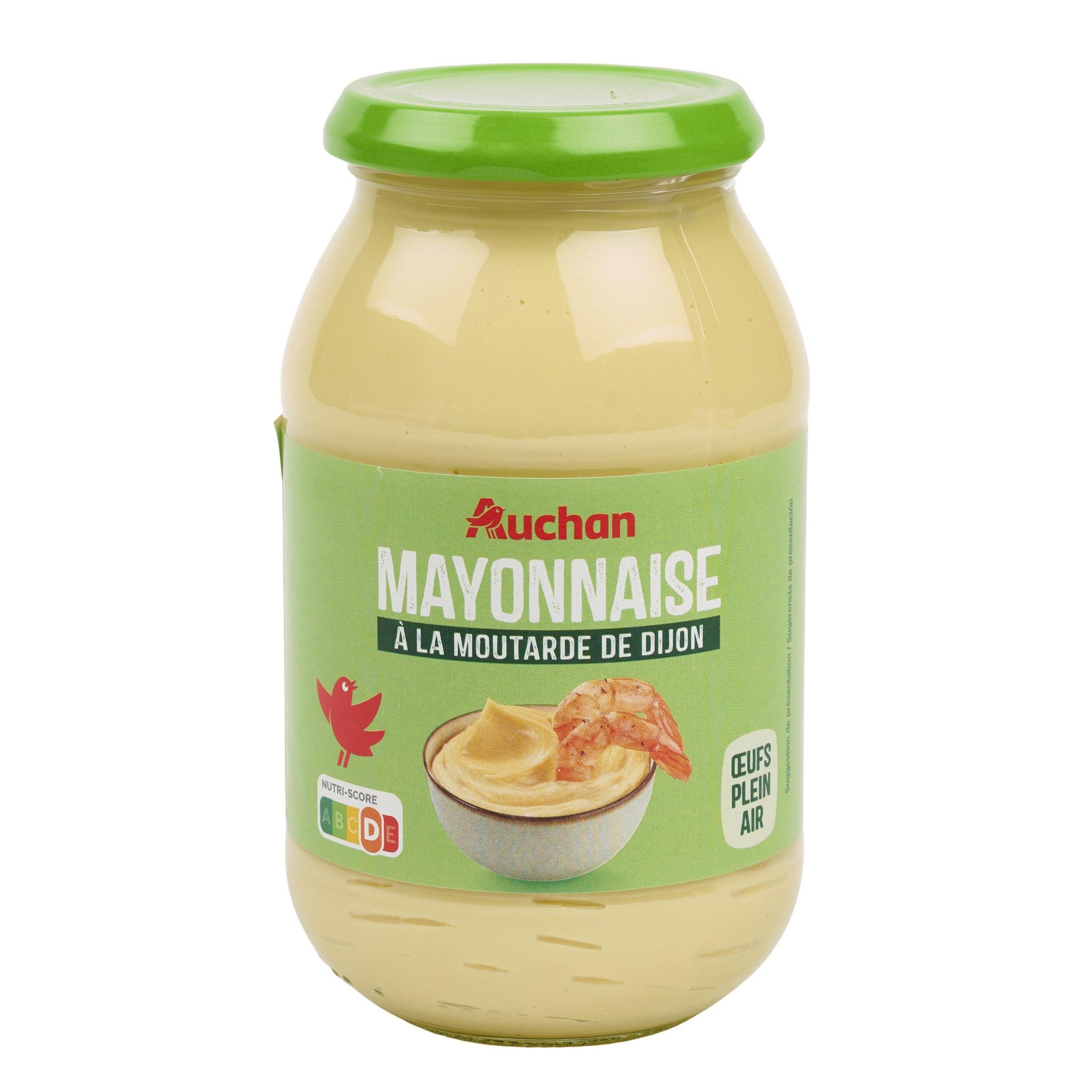 Voir la diapositive 2 : AUCHAN Mayonnaise à la moutarde de Dijon 475g