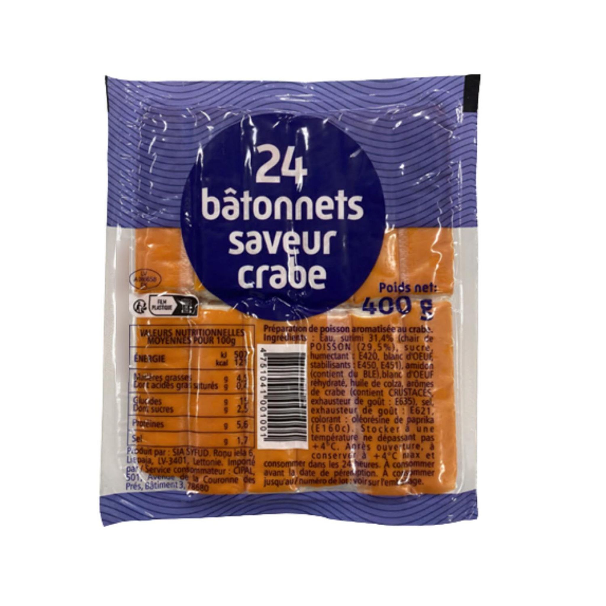 Surimi bâtonnets 400 g