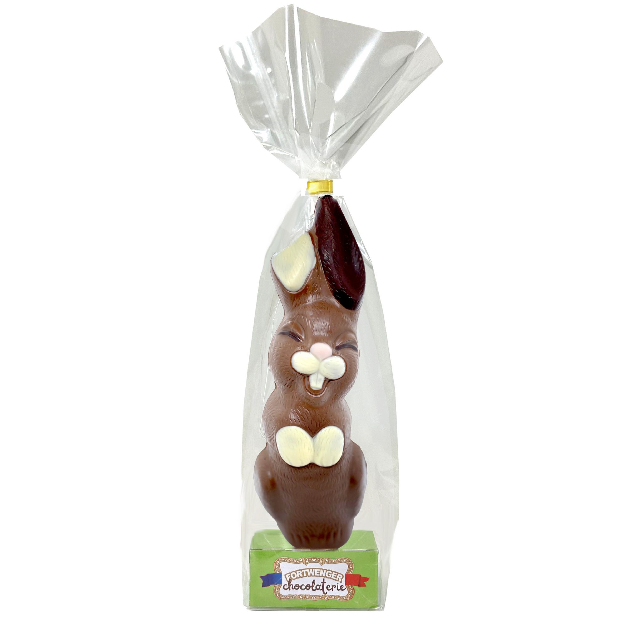 FORTWENGER Moulage de chocolat au lait décoré forme lapin 1kg