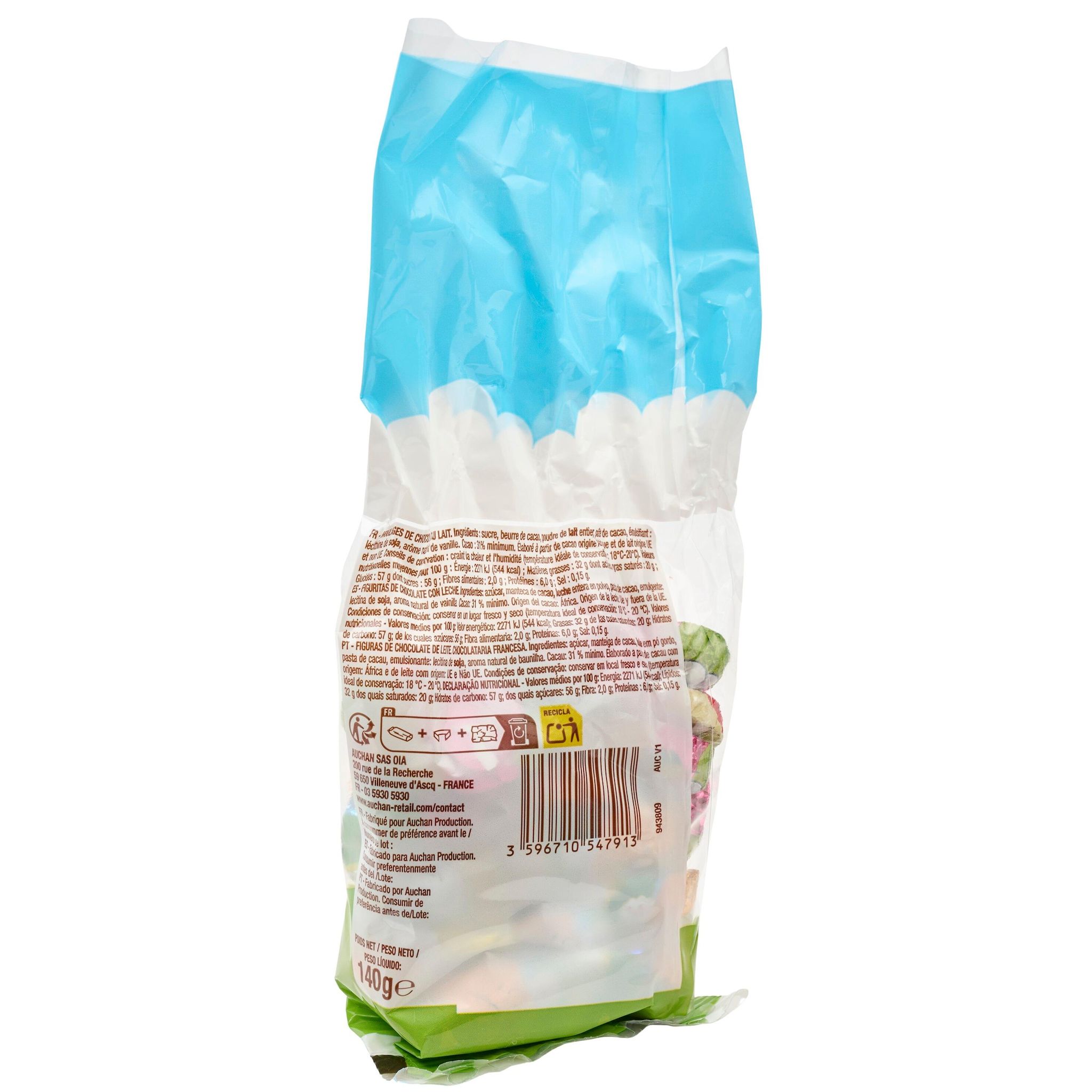 Voir la diapositive 2 : VENDOME Assortiment de bonbons au chocolat au lait 140g