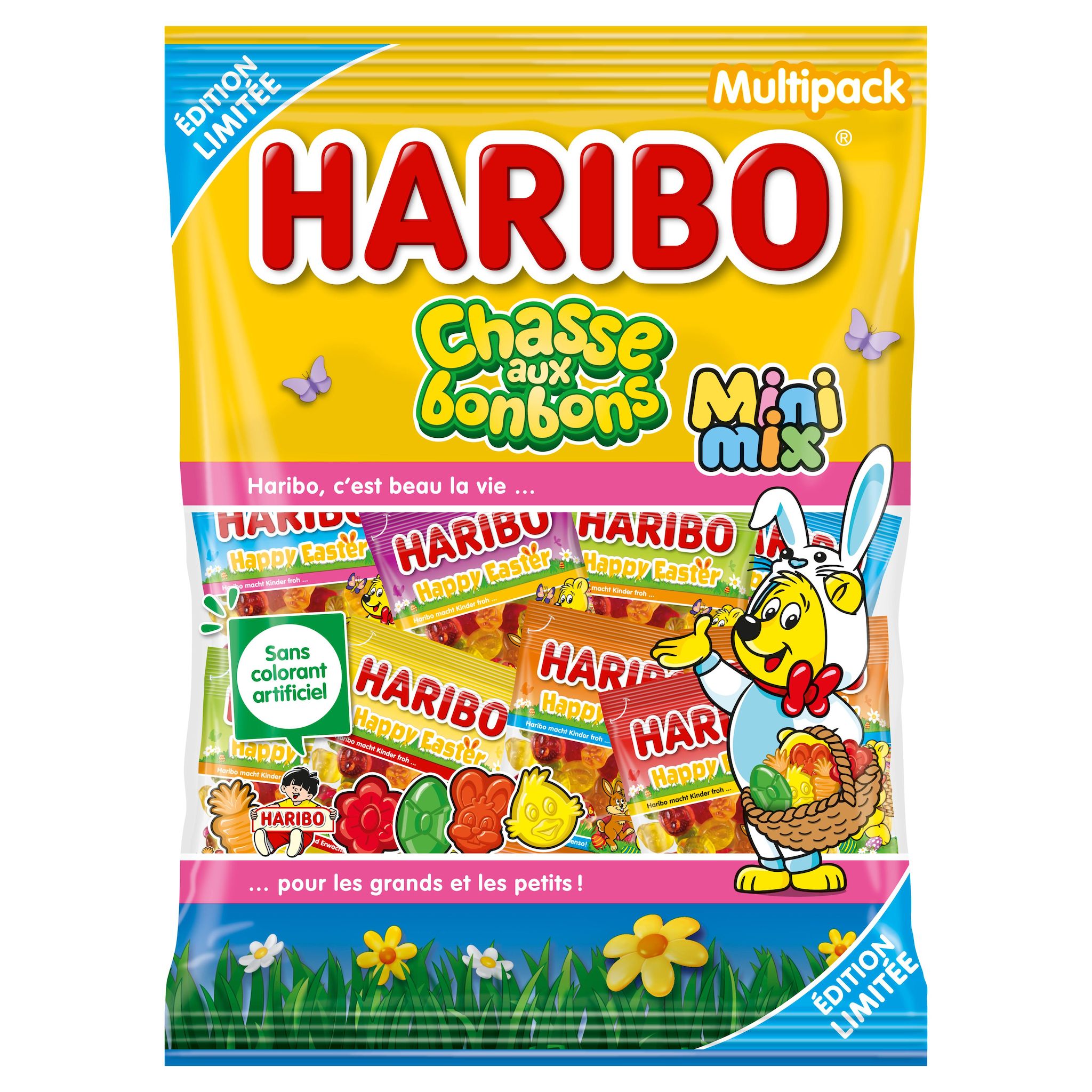 HARIBO Bonbons gélifiés multi pack chasse aux bonbons 480g