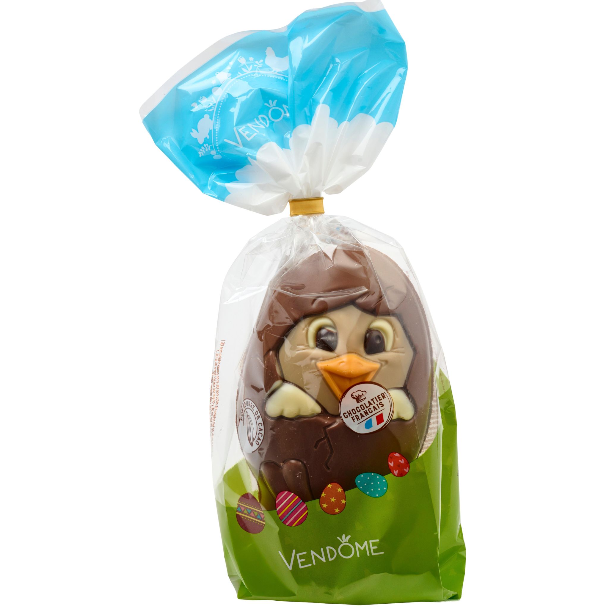 VENDOME Oeuf Poussin en chocolat au lait décoré 175g