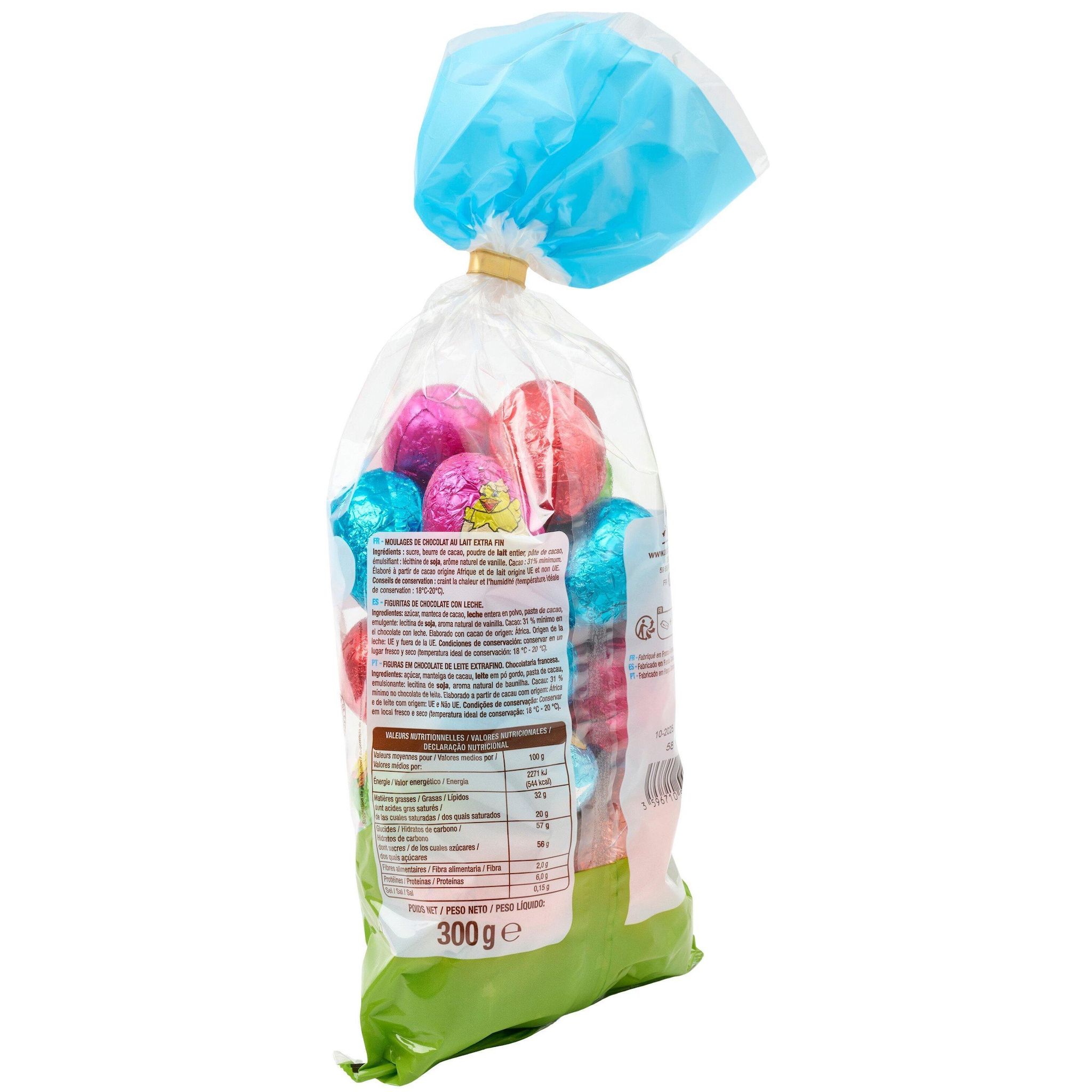 Voir la diapositive 3 : VENDOME Oeufs à cacher au chocolat au lait 300g