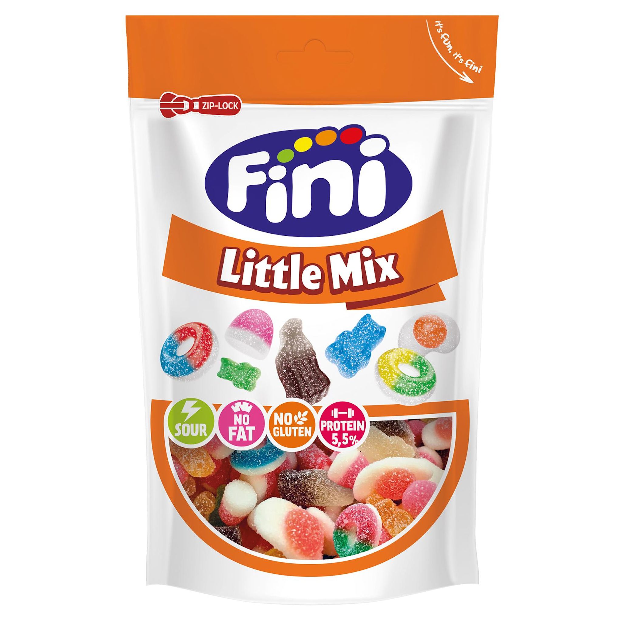 Voir la diapositive 2 : FINI Bonbons gélifiés Little Mix sans gluten 165g