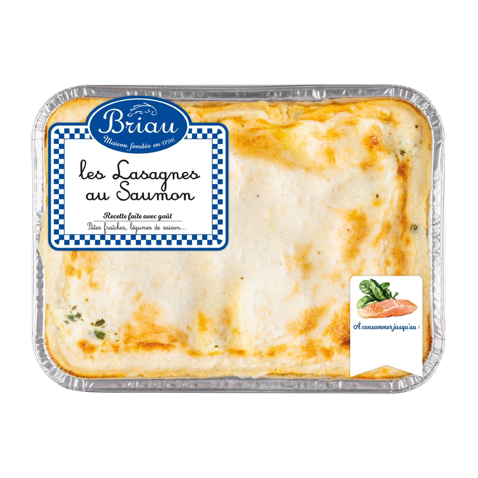 MAISON BRIAU Lasagnes au saumon 900 g