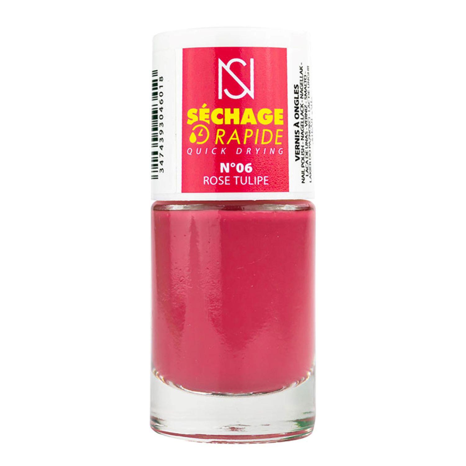 NS Vernis à ongles séchage rapide 06 rose tulipe 10ml