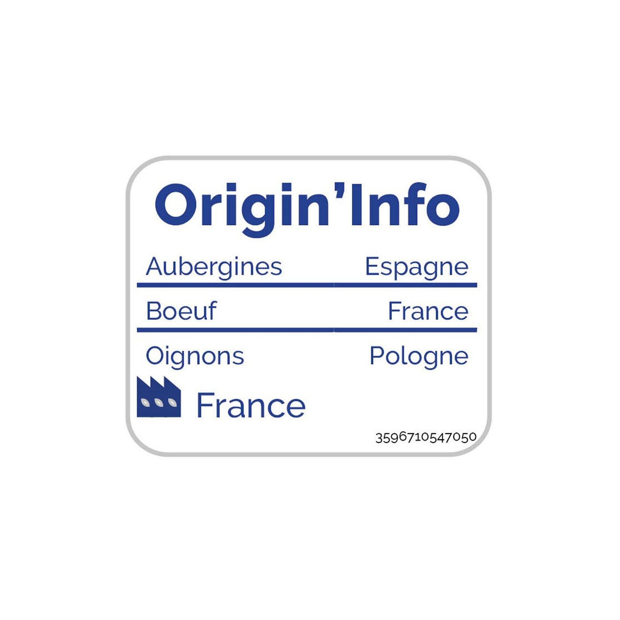 Voir la diapositive 3 : AUCHAN Moussaka boeuf 3 portions 900g