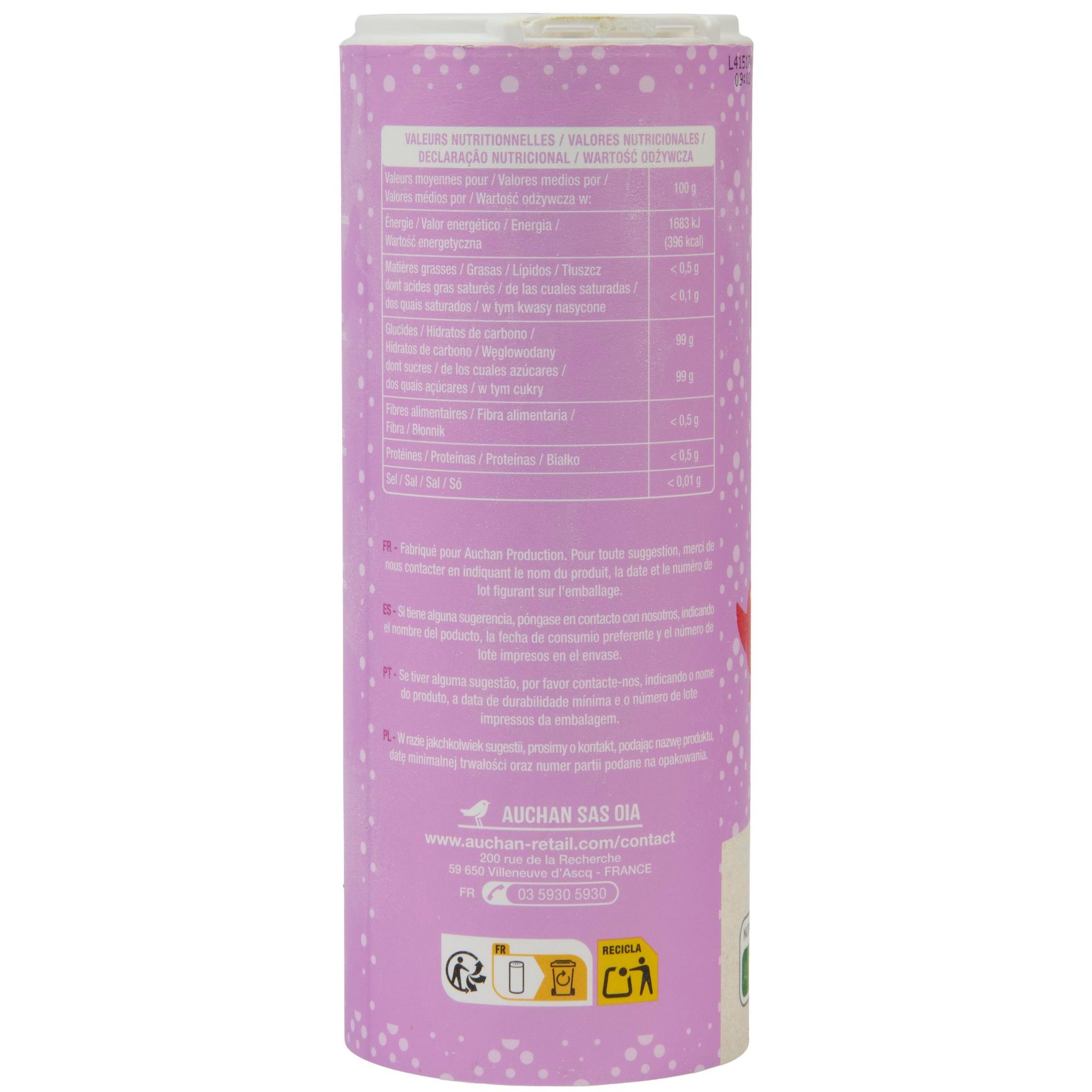 Voir la diapositive 3 : AUCHAN Sucre glace 500g