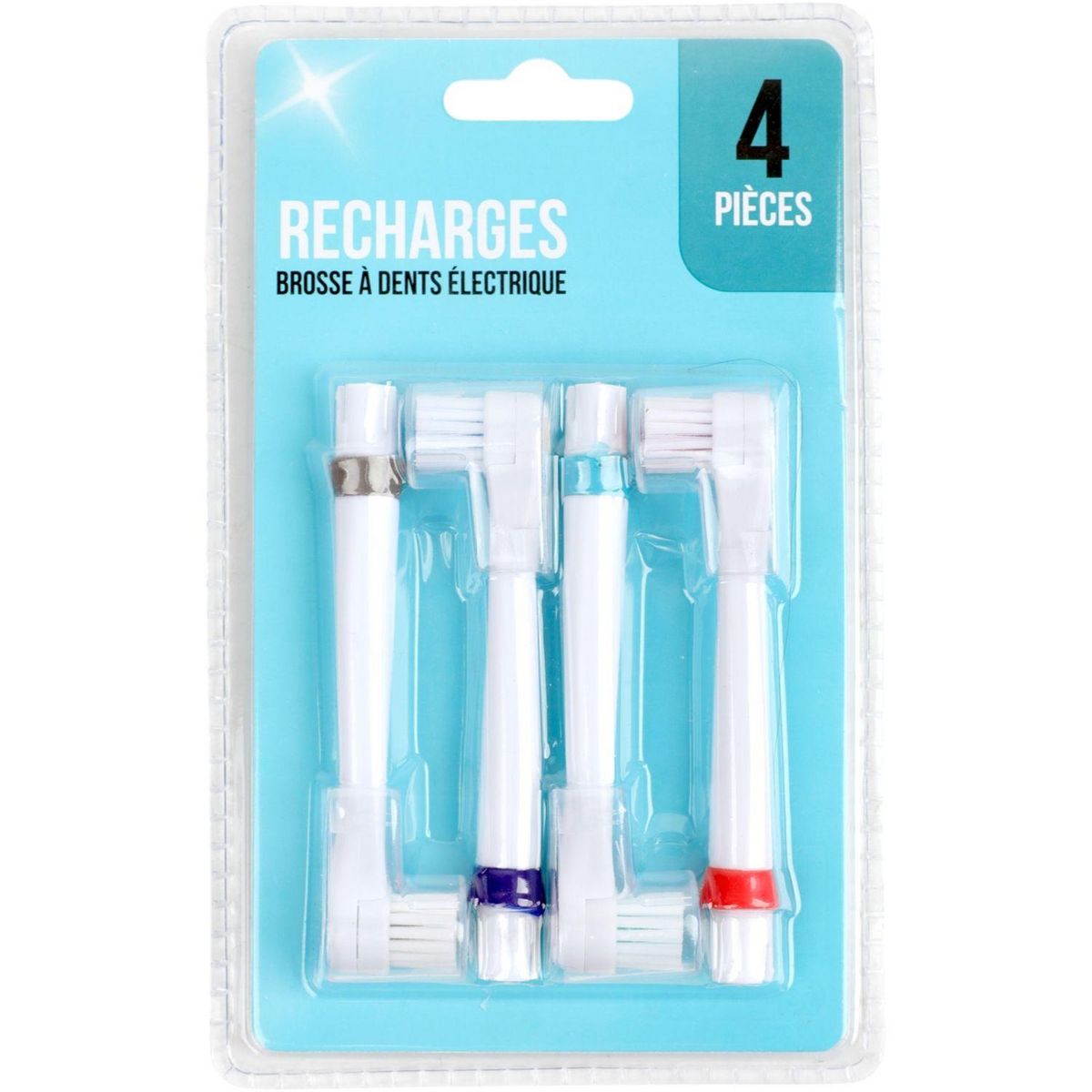 Recharges têtes de brosse à dent électrique Lot de 4