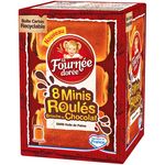 LA FOURNEE DOREE Minis roulés briochés au chocolat en sachet 8 roulés 320g