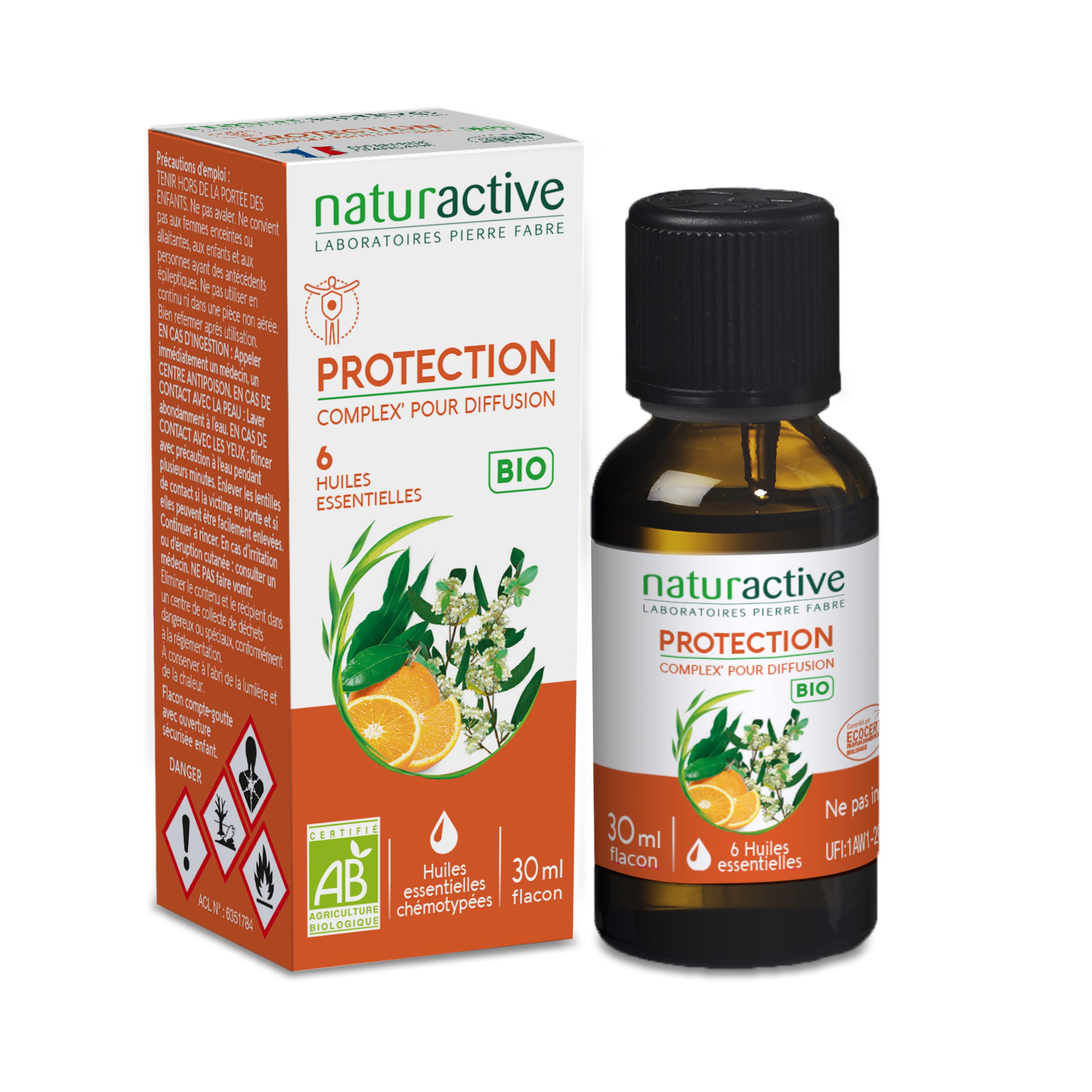 NATURACTIVE Protection complex' pour diffusion 6 huiles essentielles bio 30ml
