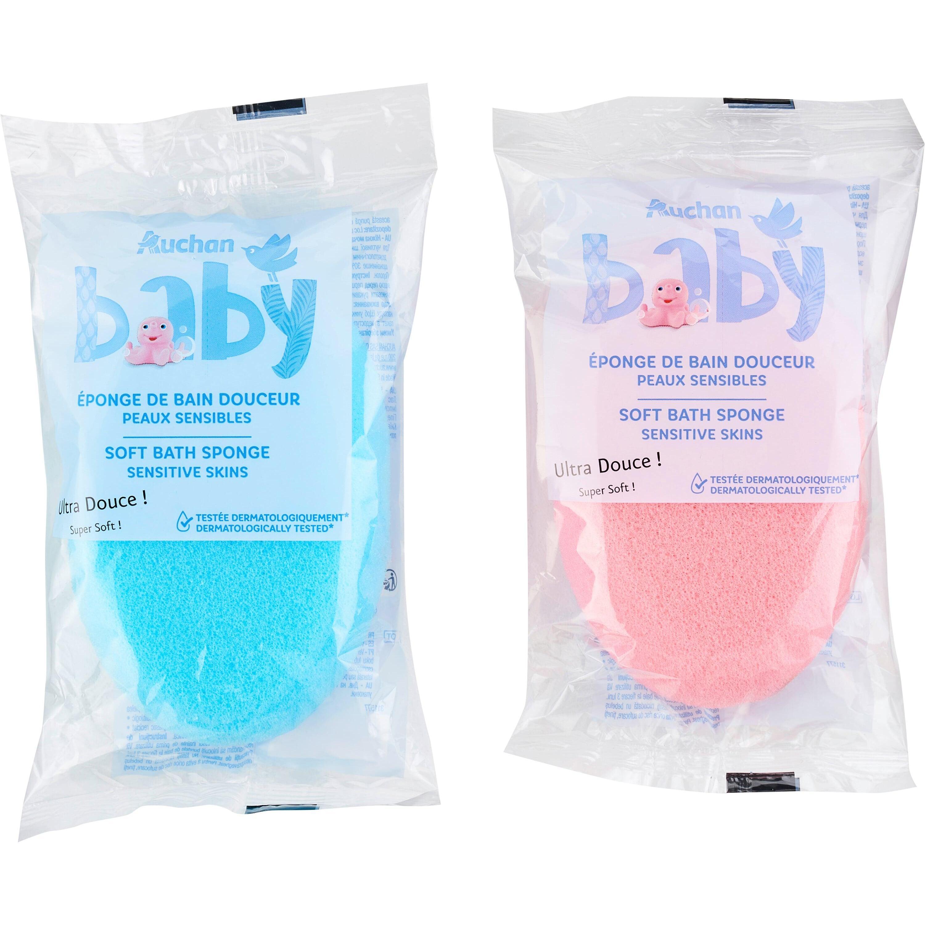 AUCHAN BABY Éponge de bain douceur 1 pièce