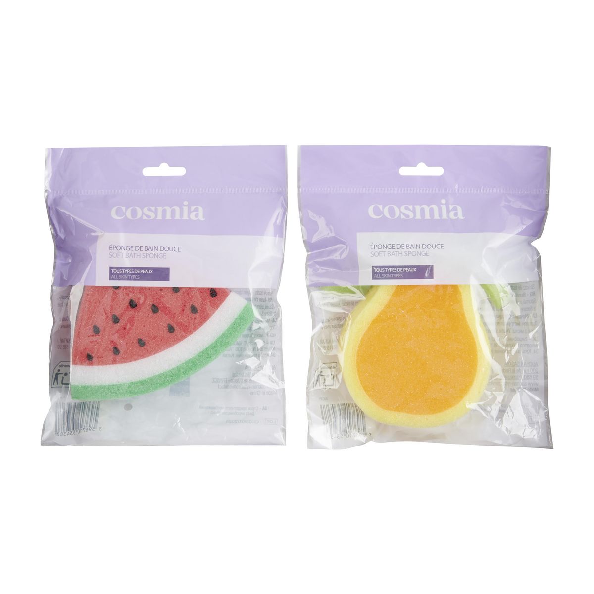 COSMIA Éponge de bain douce 1 éponge