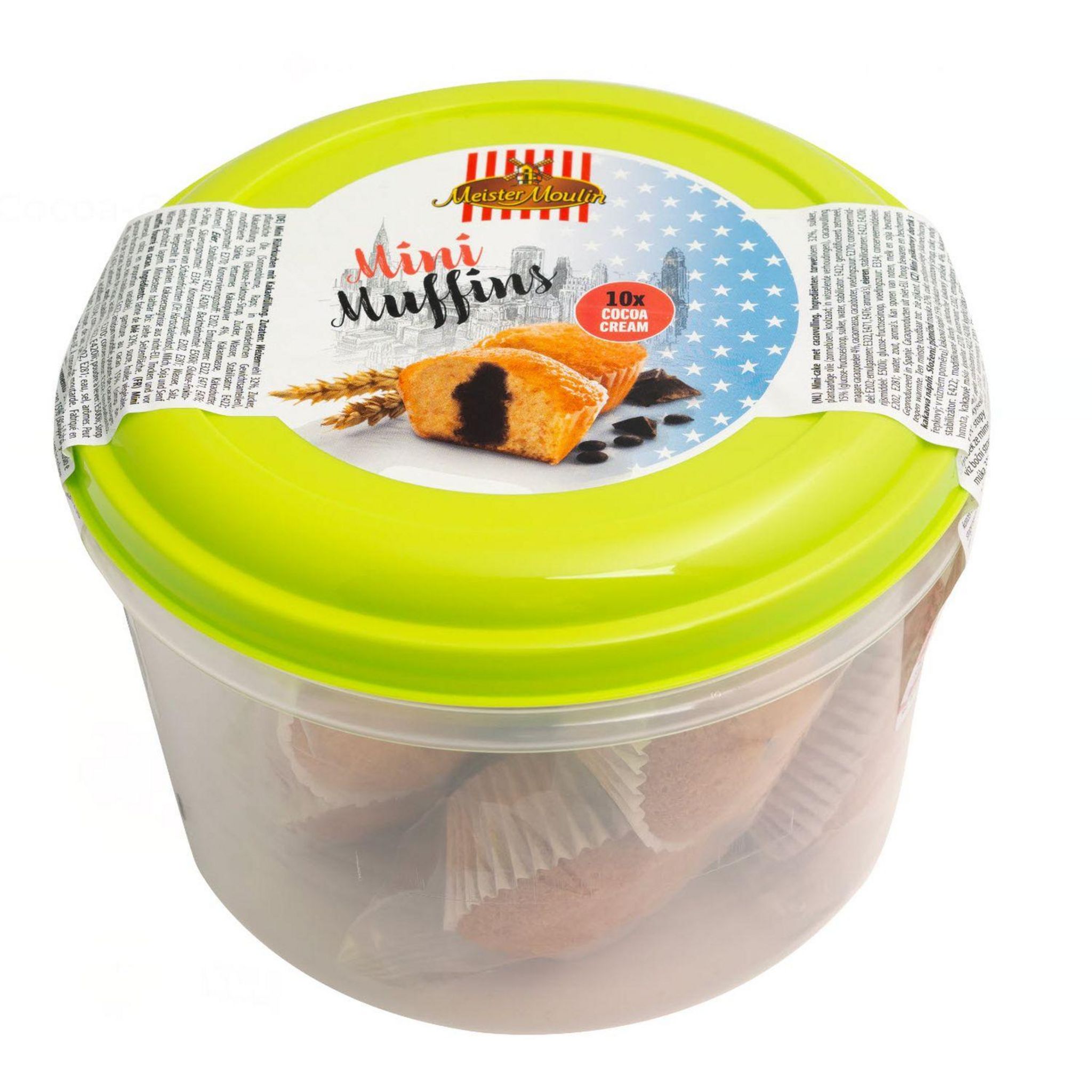MEISTER MOULIN Mini muffins fourrés à la crème de cacao 250g