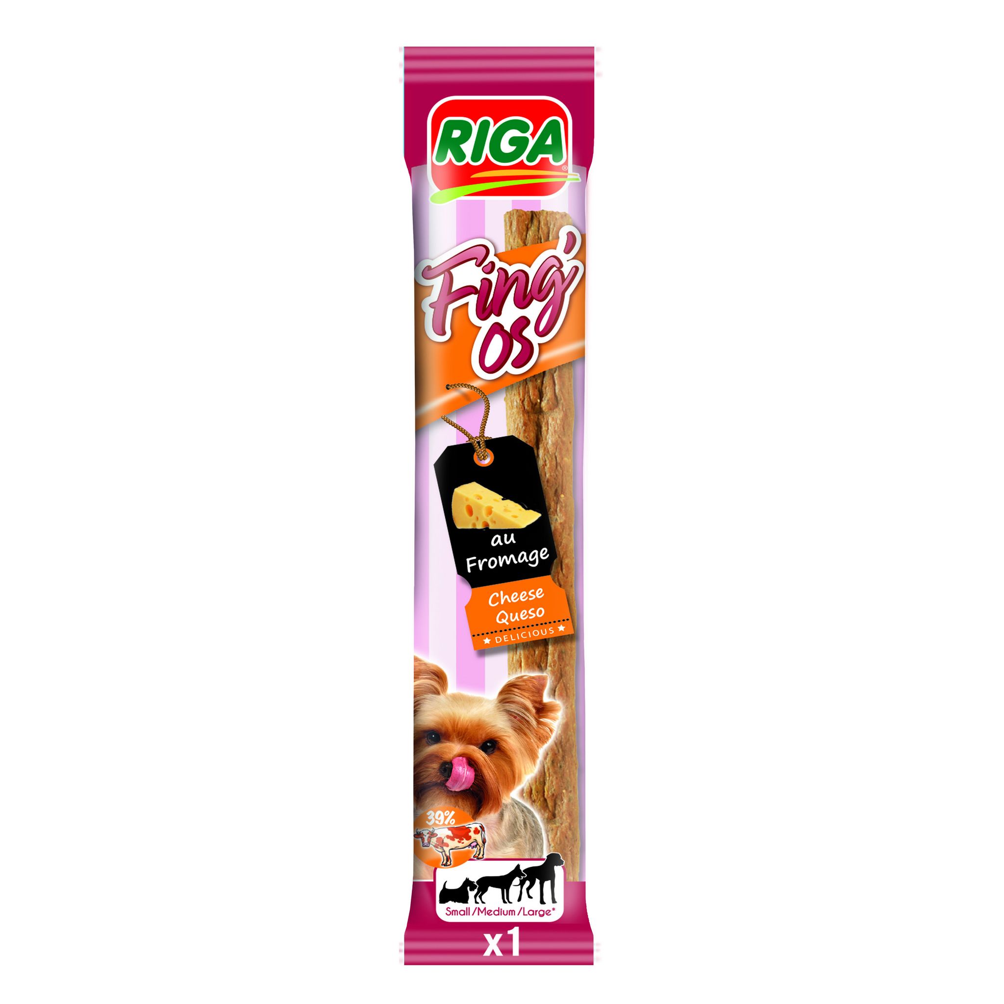 RIGA Fing'os au bœuf & fromage pour chien 1 pièce 12g
