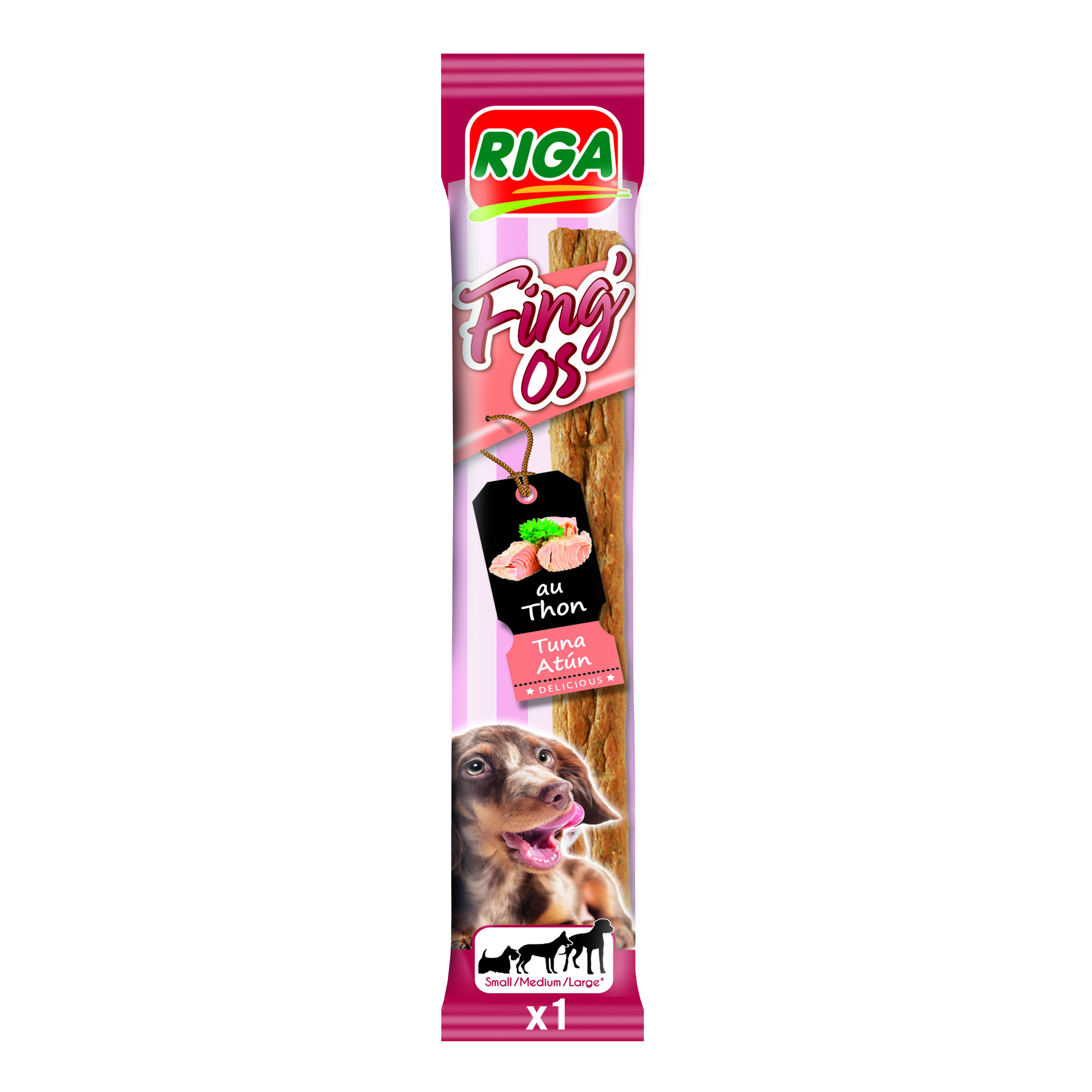 RIGA Fing'os au thon pour chien 1 pièce 12g