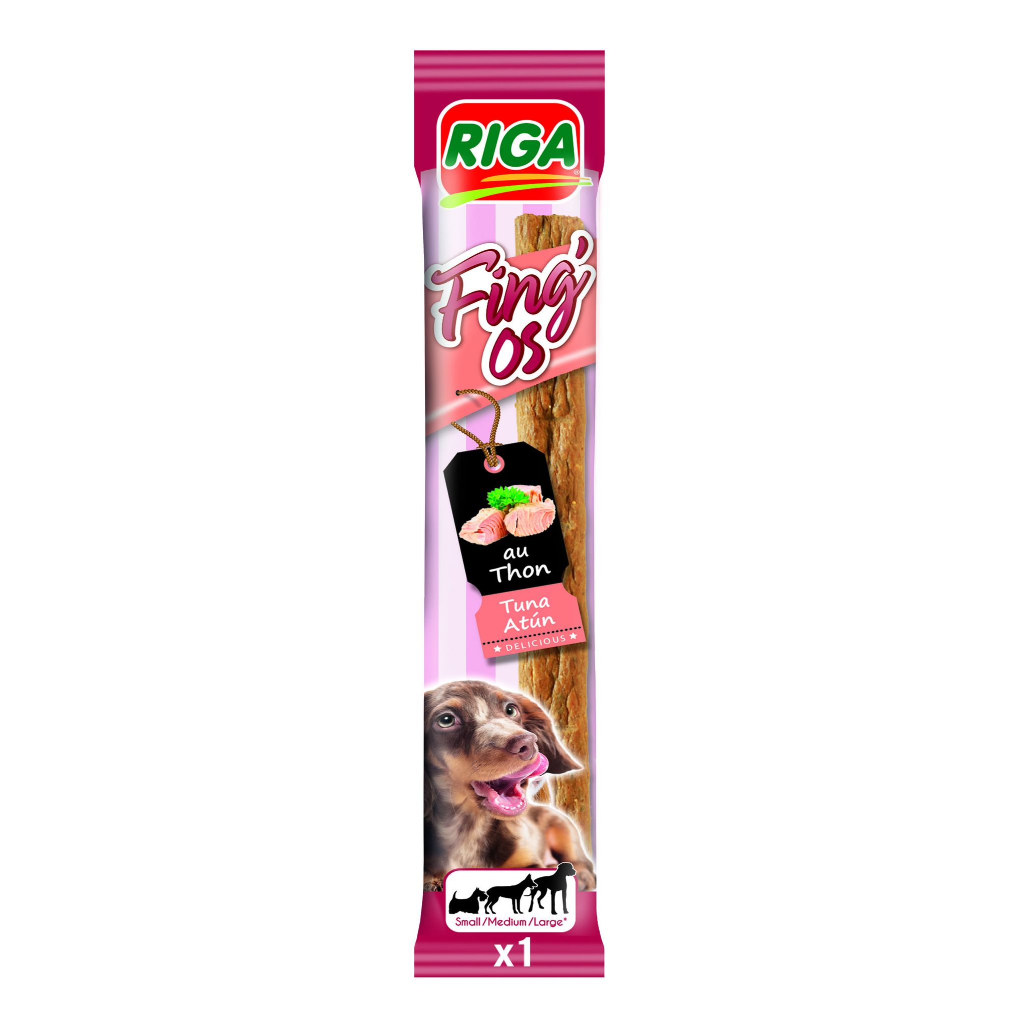 RIGA Fing'os au thon pour chien 1 pièce 12g