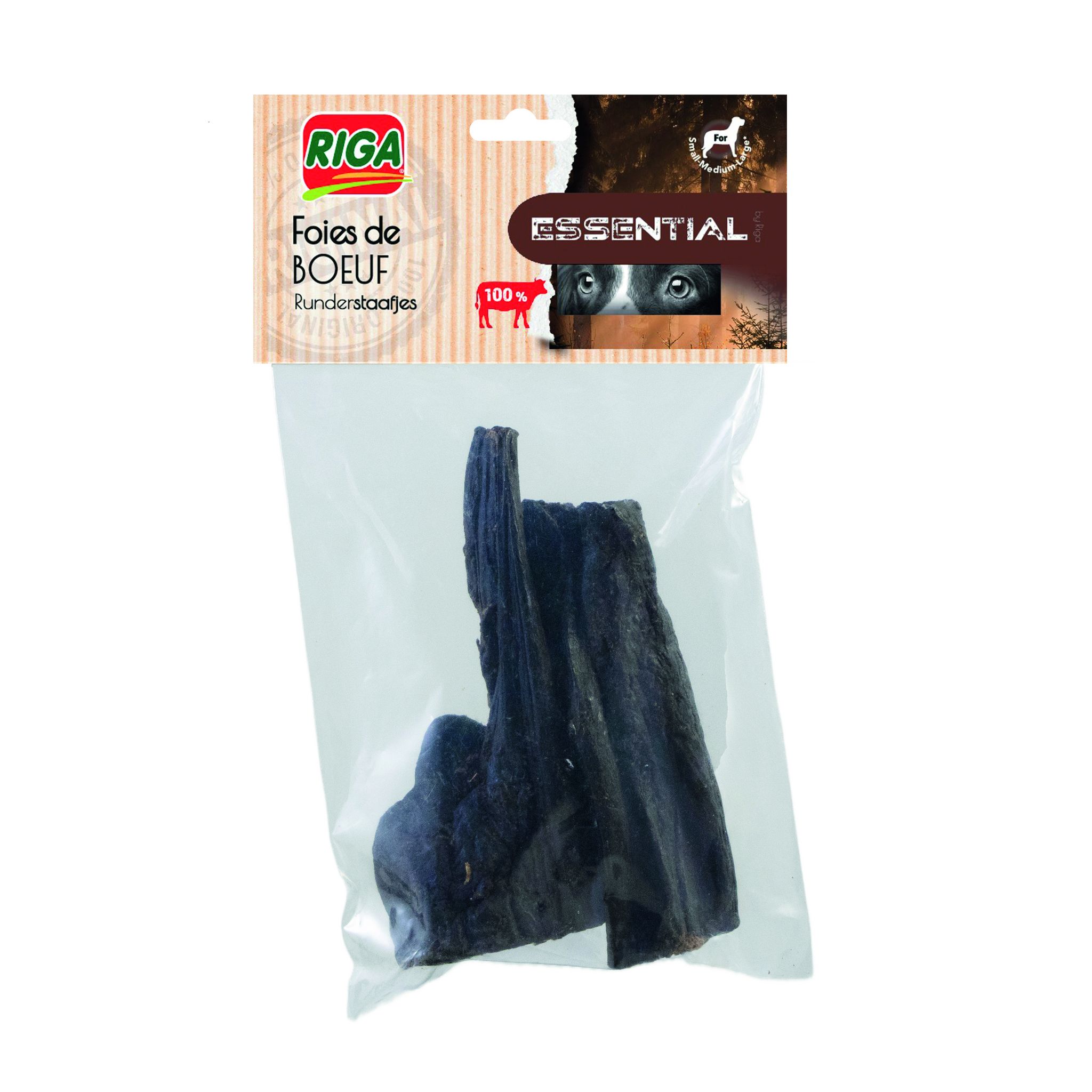 RIGA Essential Friandises foies de bœuf pour chien 100g