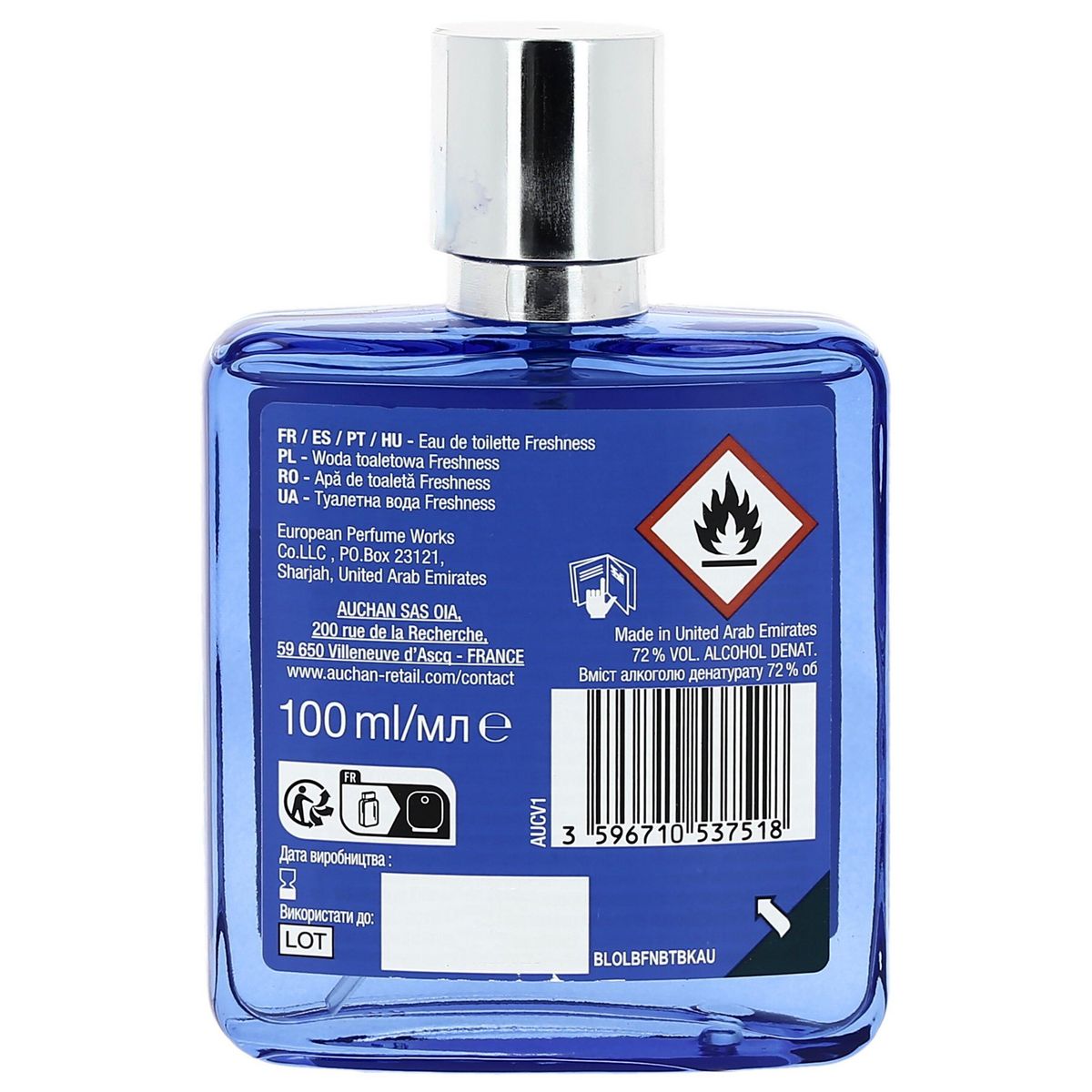 COSMIA Eau de toilette freshness parfum frais et boisé 100ml