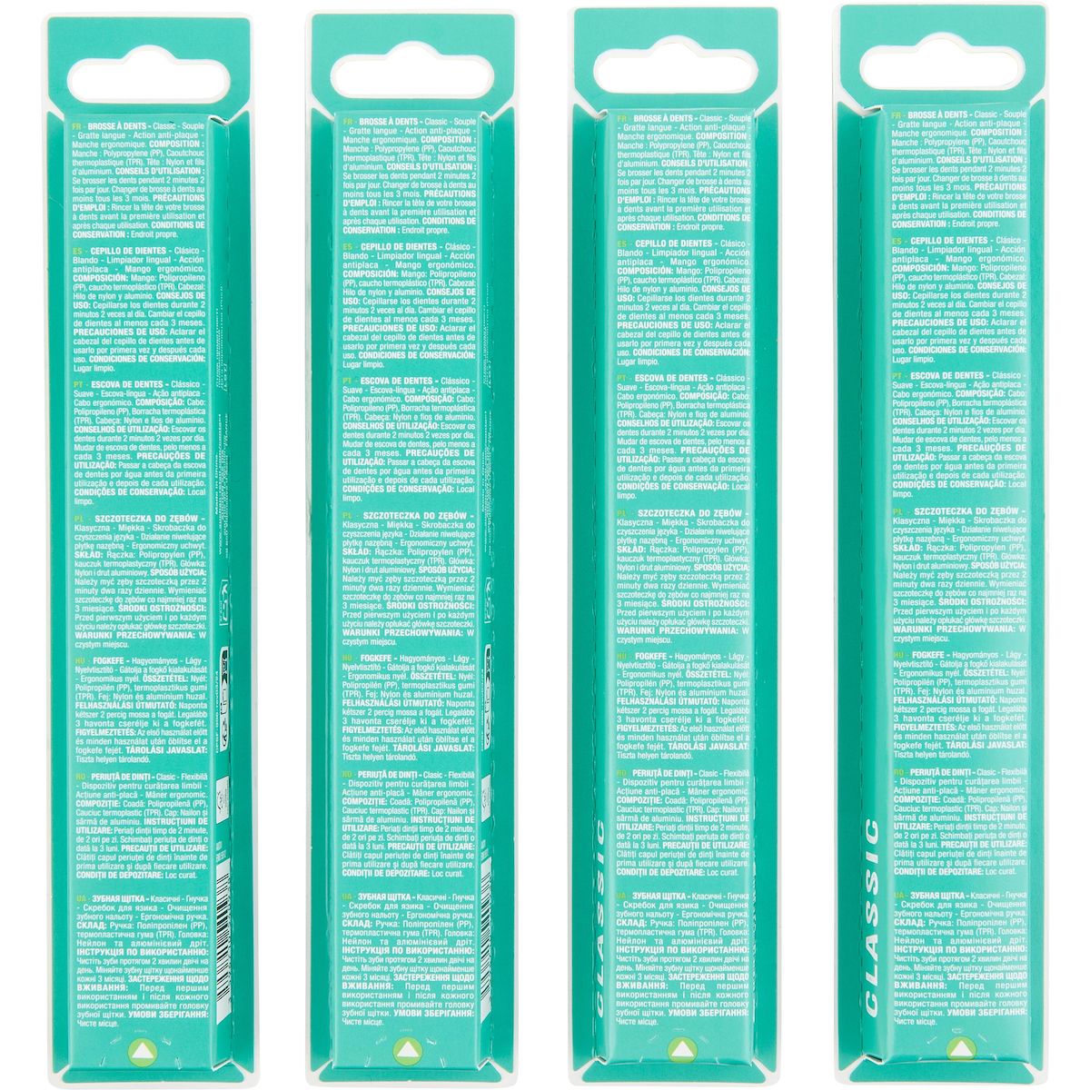 AUCHAN Brosse à dents classic souple 1 pièce