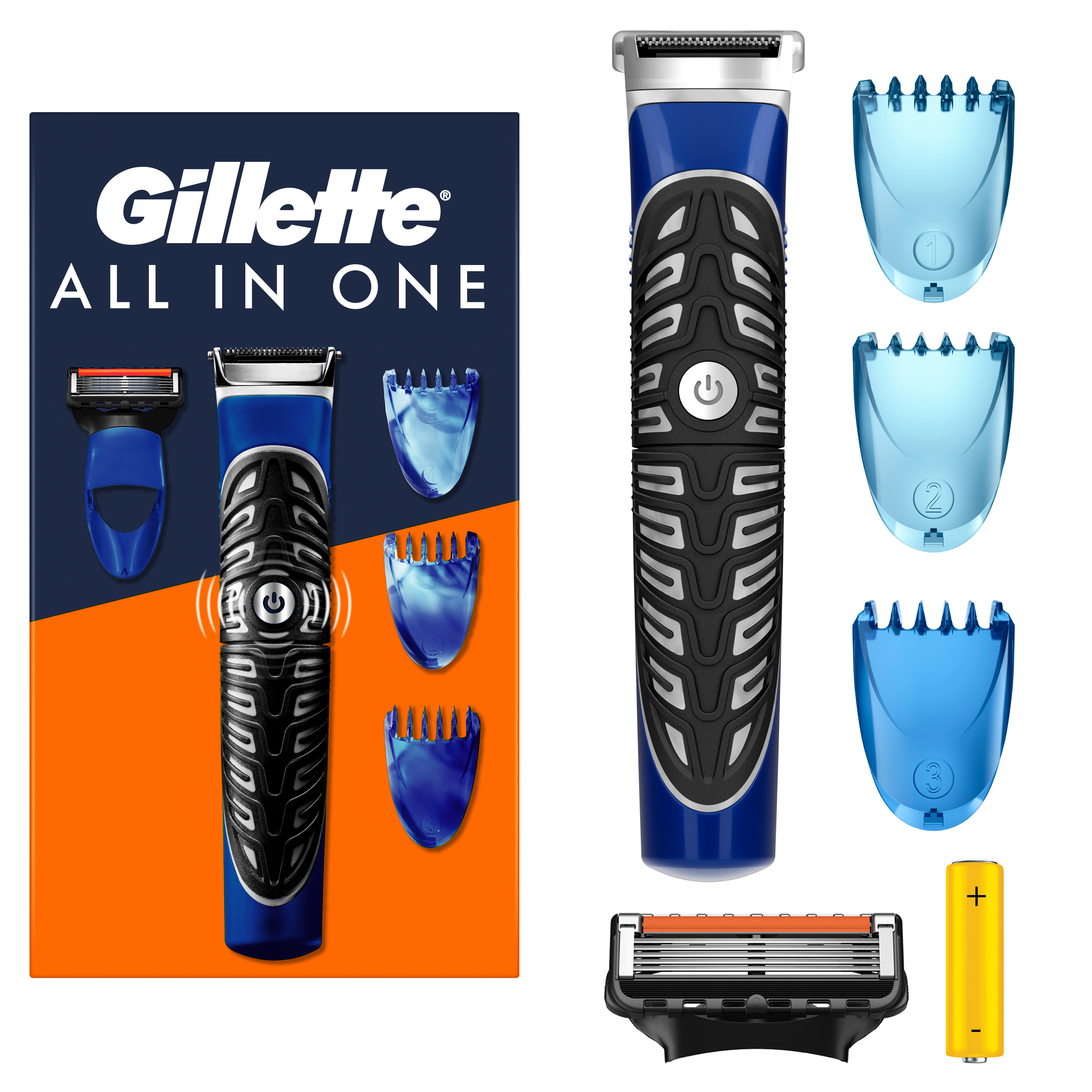 GILLETTE Tondeuse all in one 1 tondeuse +1 lame + 3 sabots