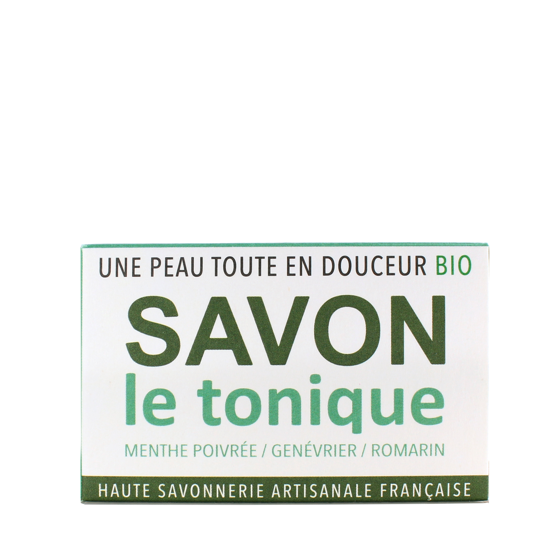 GAIIA Savon le tonique menthe poivrée , genévrier , romarin haute savonnerie artisanale française 100g