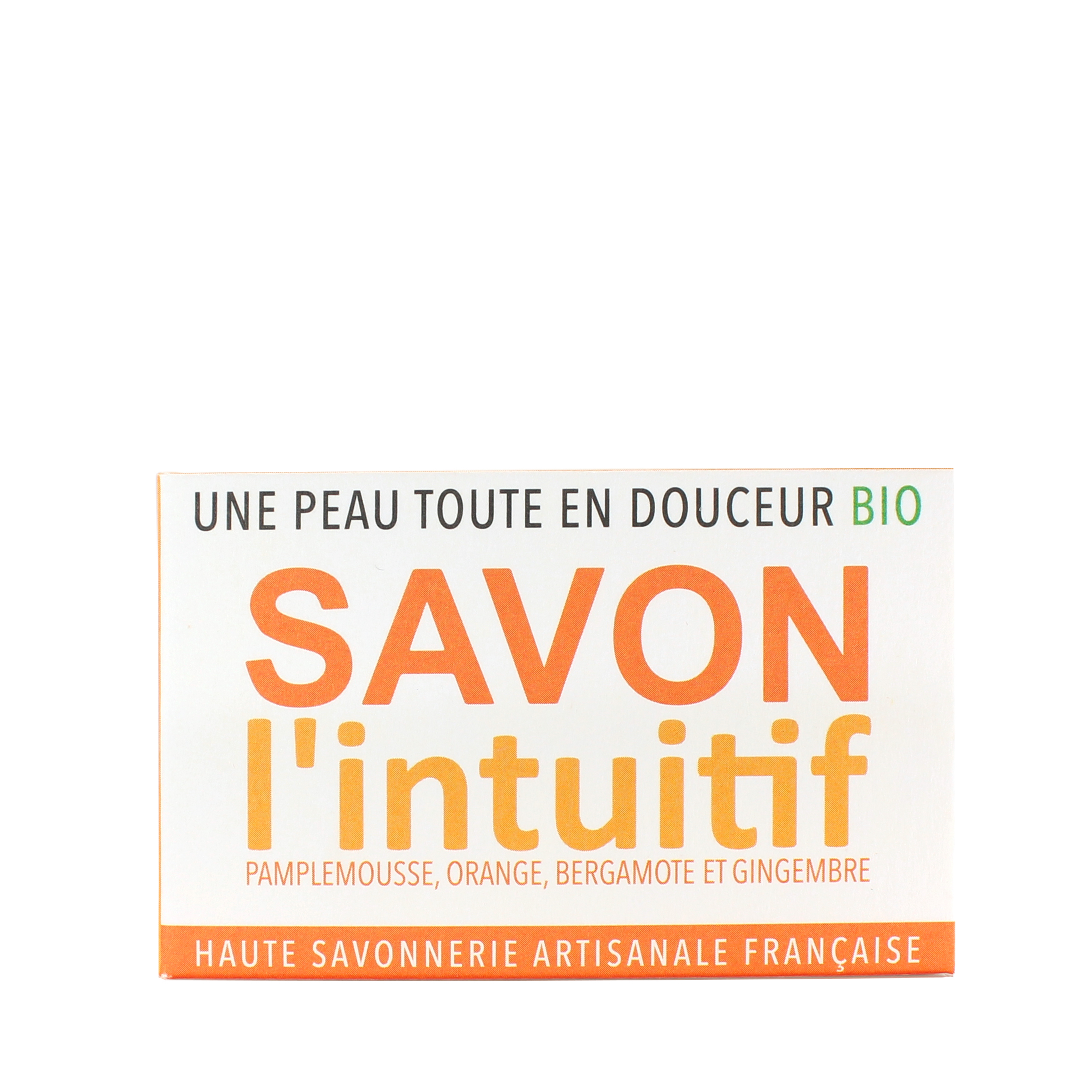 GAIIA Savon l'intuitif pamplemousse , orange , bergamote et gingembre haute savonnerie française 100G