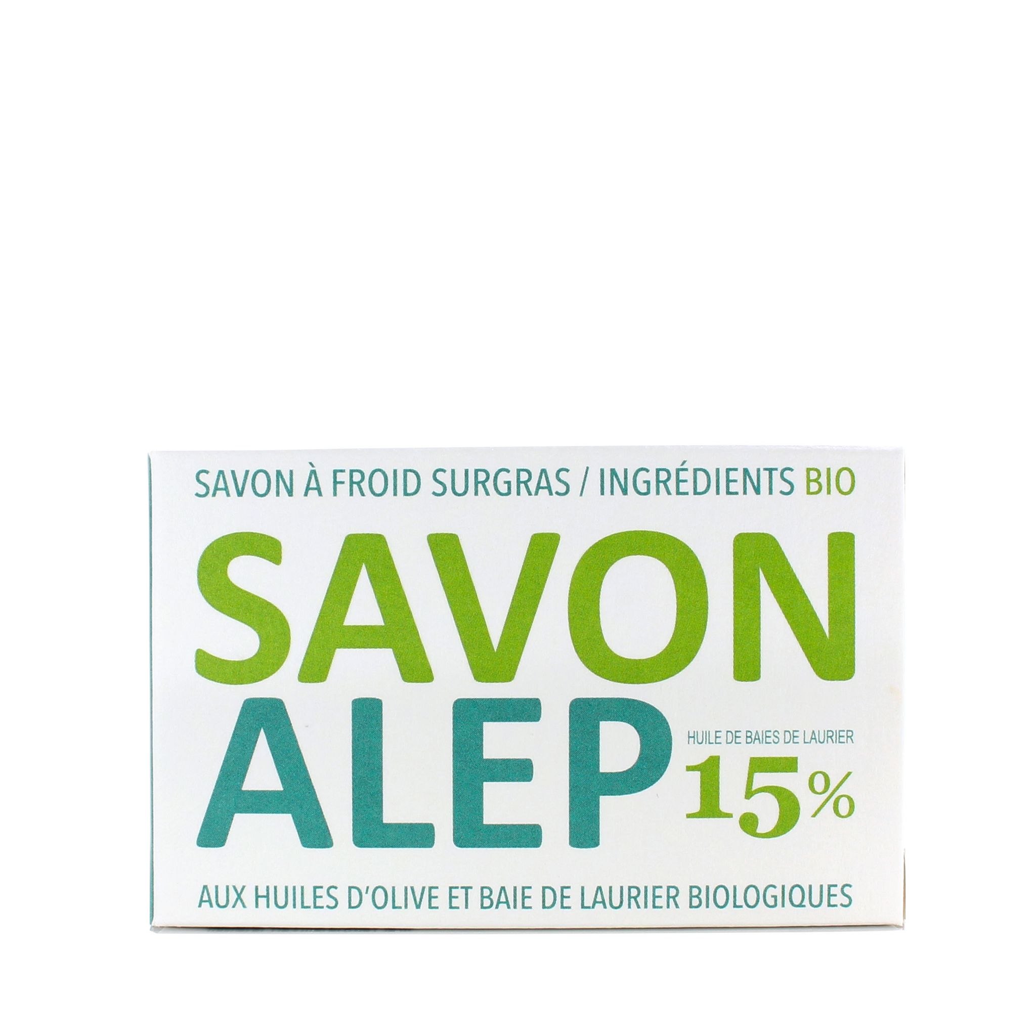 GAIIA Savon Alep 15% aux huiles d'olive et baie de laurier bio savon à froid 100g