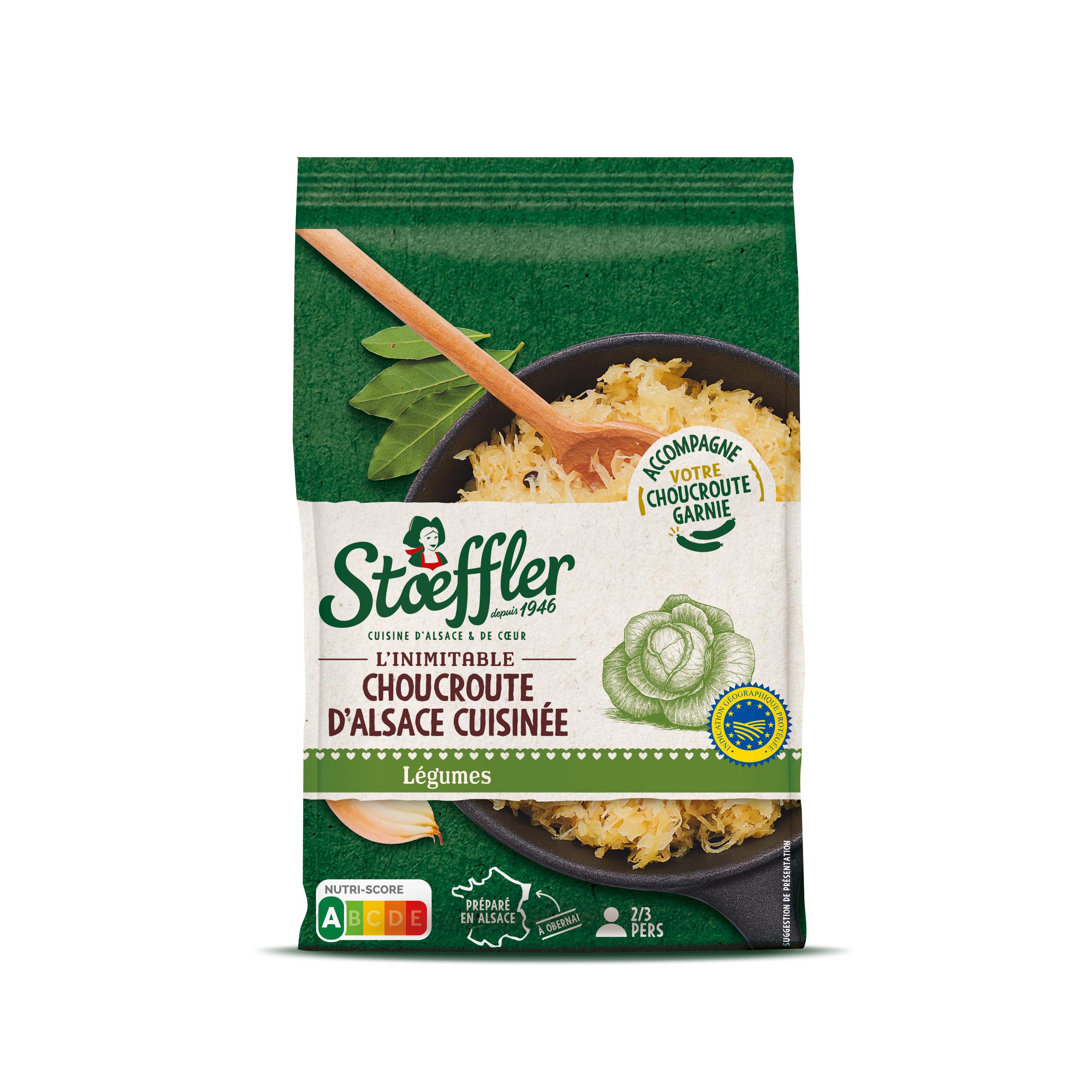 STOEFFLER Sachet de choucroute cuisinée à la graisse de canard 400g