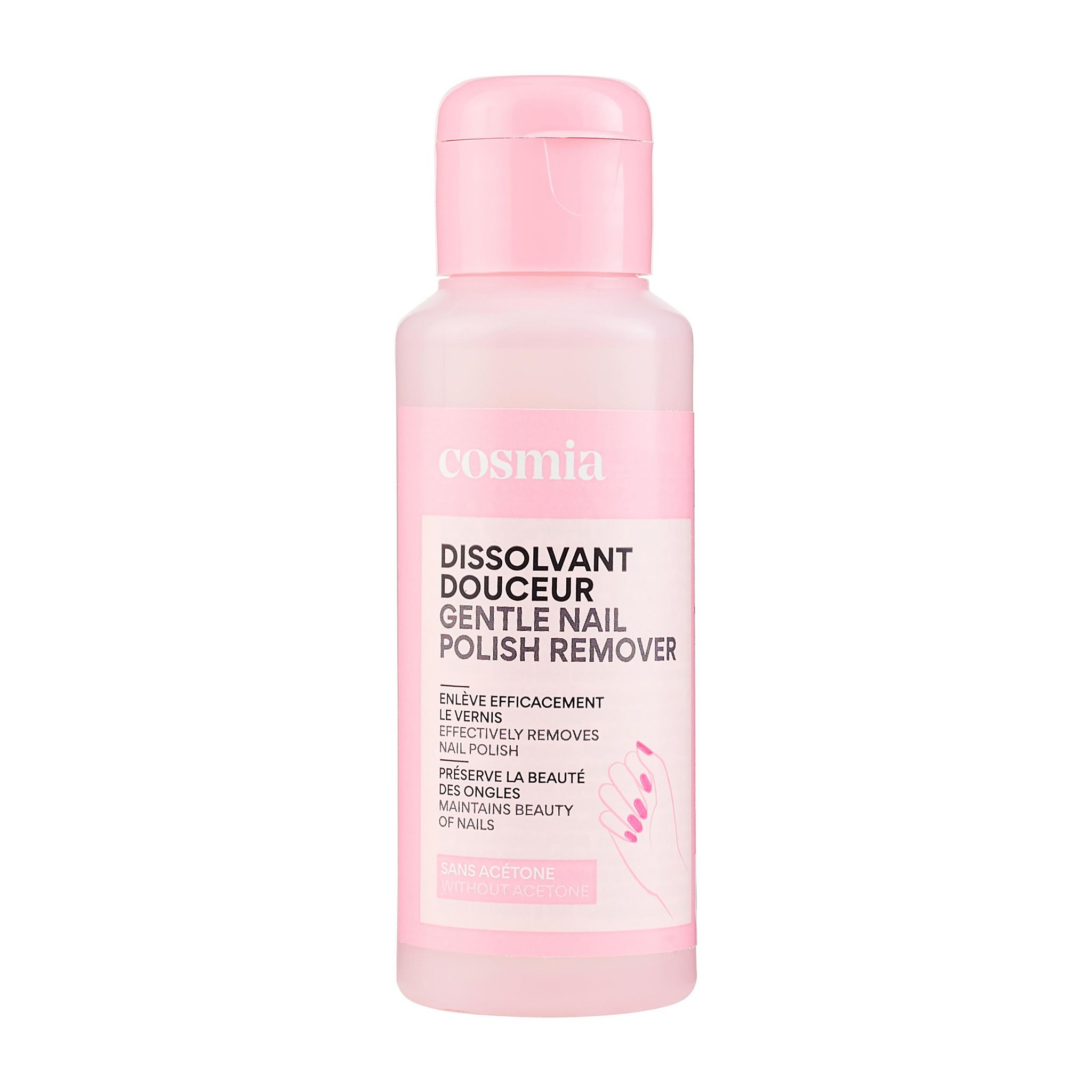 Voir la diapositive 2 : COSMIA Dissolvant douceur sans acétone 75ml