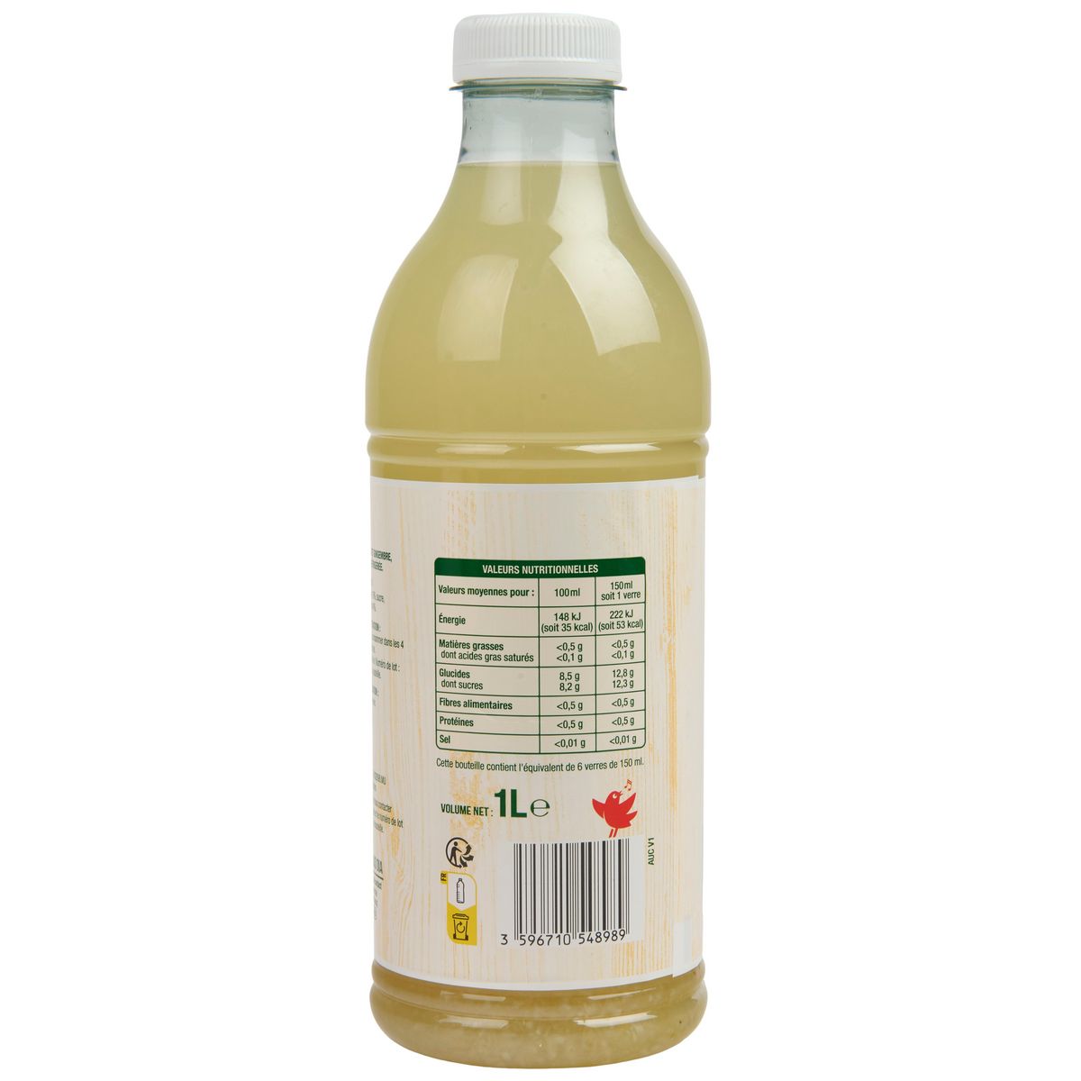 AUCHAN Citronnade au gingembre 1l