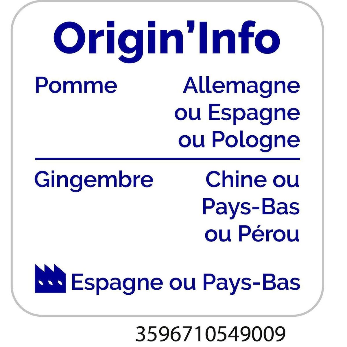 AUCHAN Shot gingembre 100ml