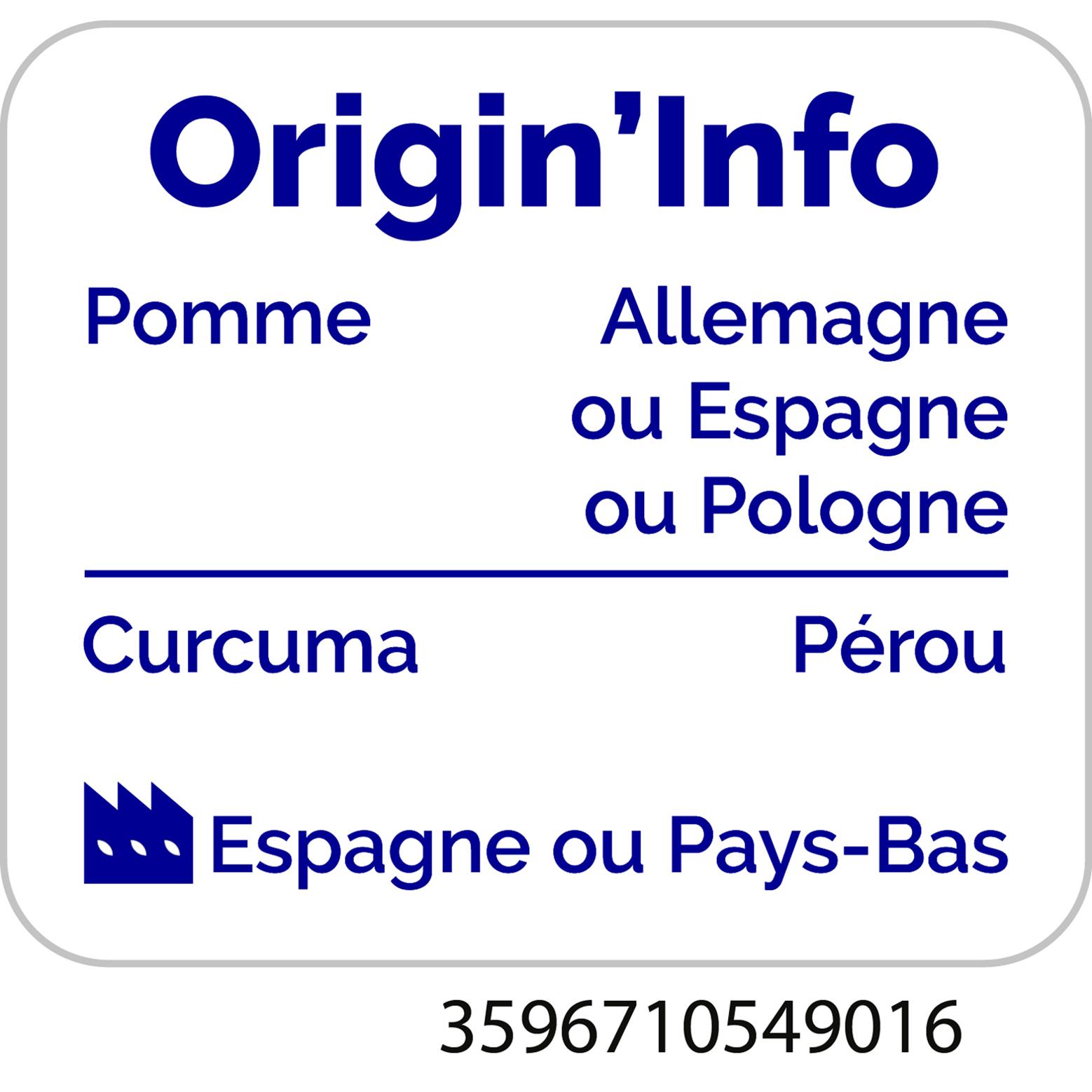 Voir la diapositive 2 : AUCHAN Shot curcuma 100ml