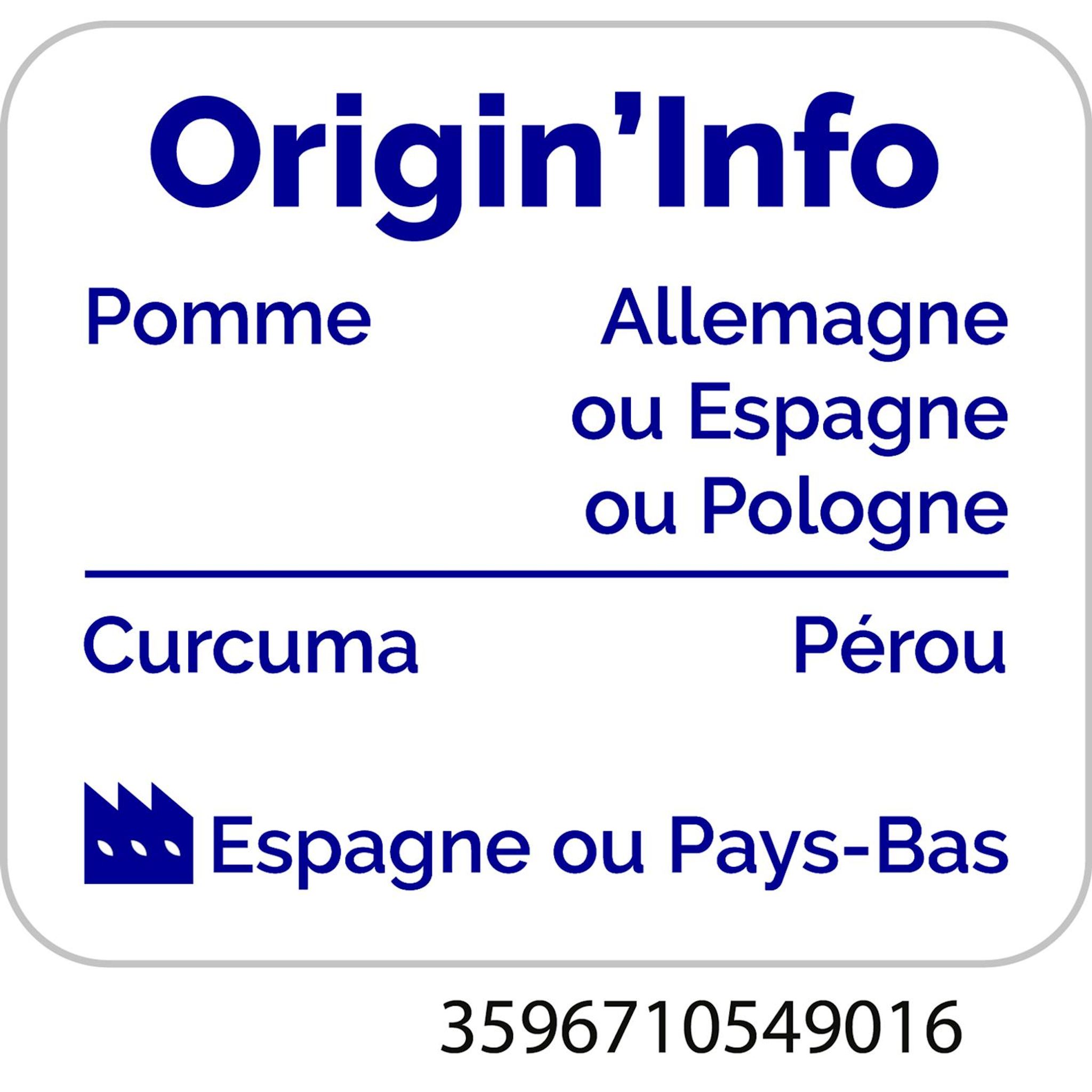 Voir la diapositive 3 : AUCHAN Shot curcuma 100ml