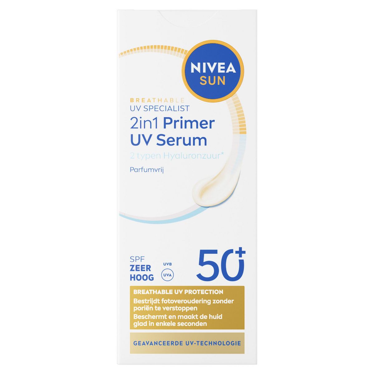 NIVEA SUN Primer 2 en 1 sérum daily uv SPF50+ 30ml