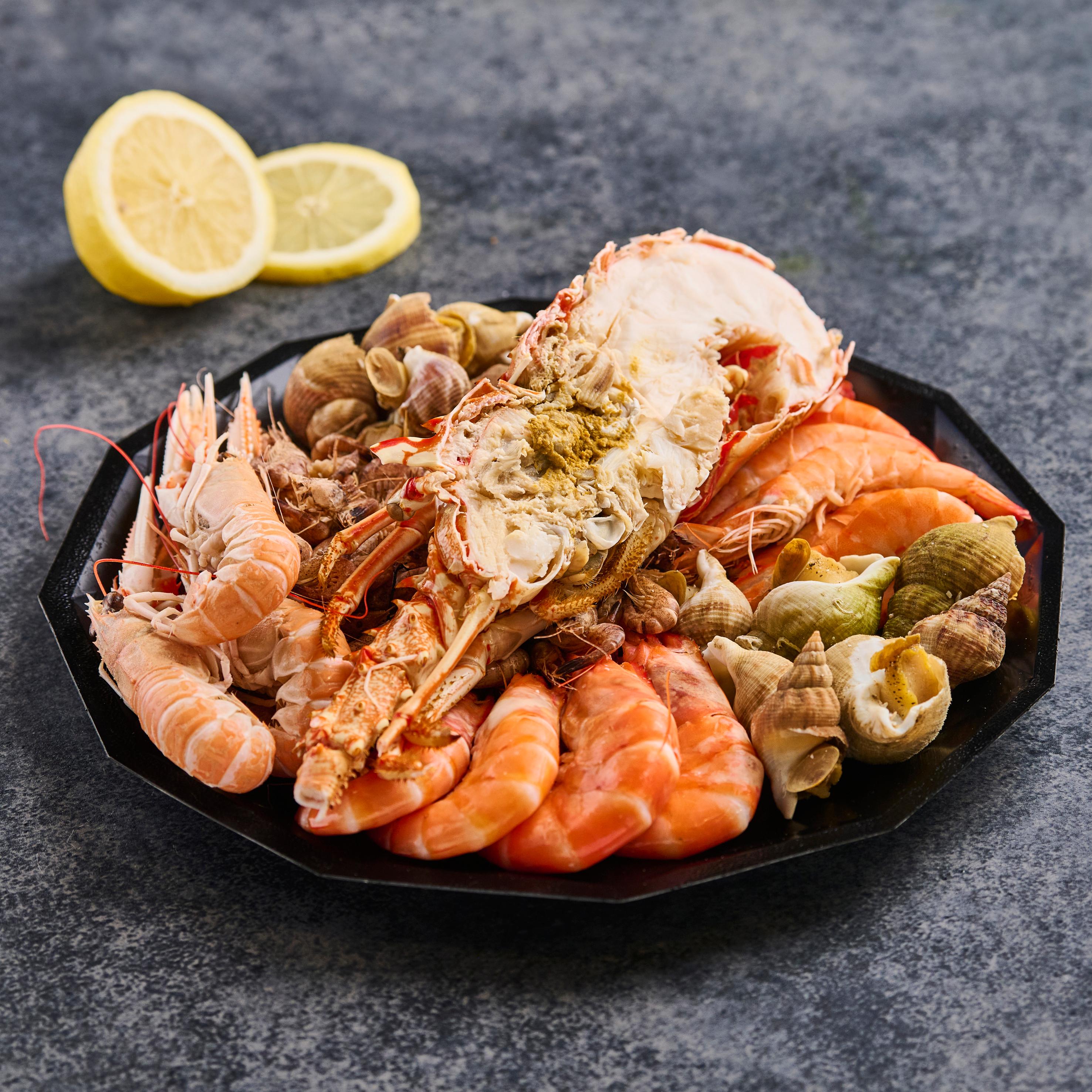 MON POISSONNIER Plateau de fruit de mer "Le récif Langouste" 2 parts 1,47g