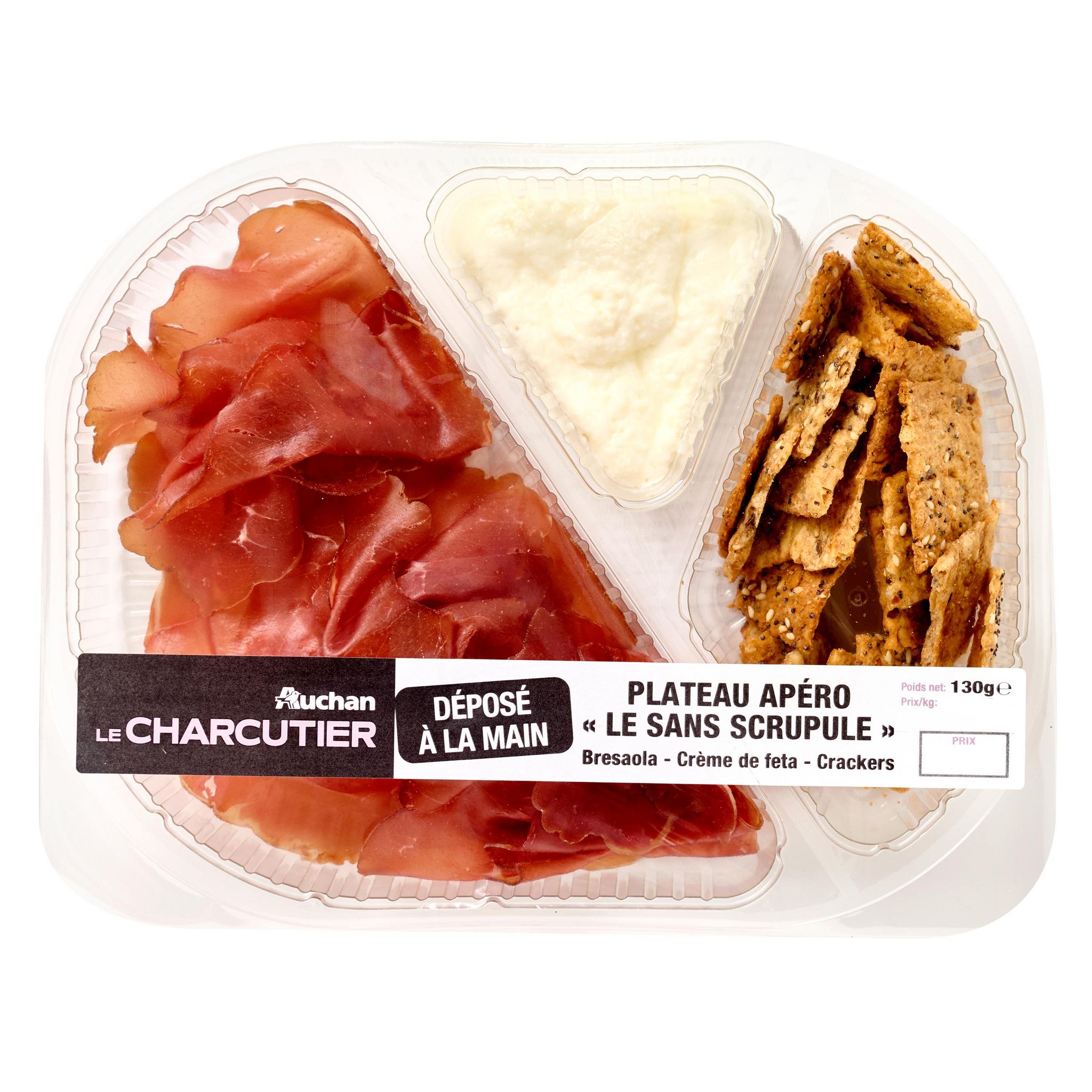 AUCHAN Plateau apéro "Le Sans Scrupule" 130g