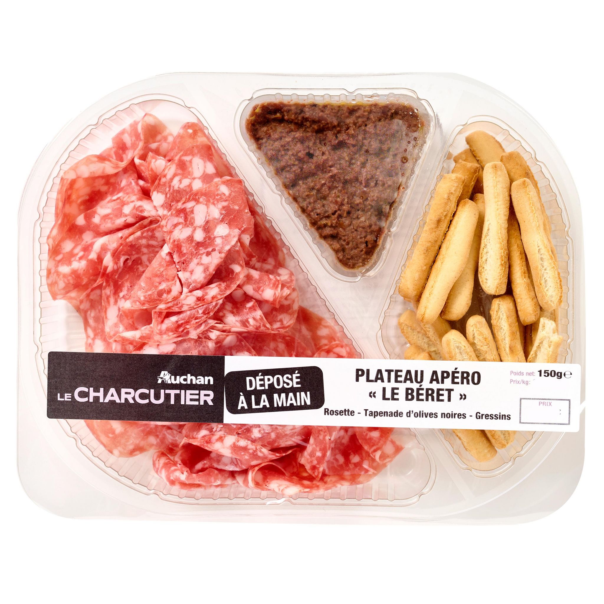 AUCHAN Plateau apéro Beret 150g