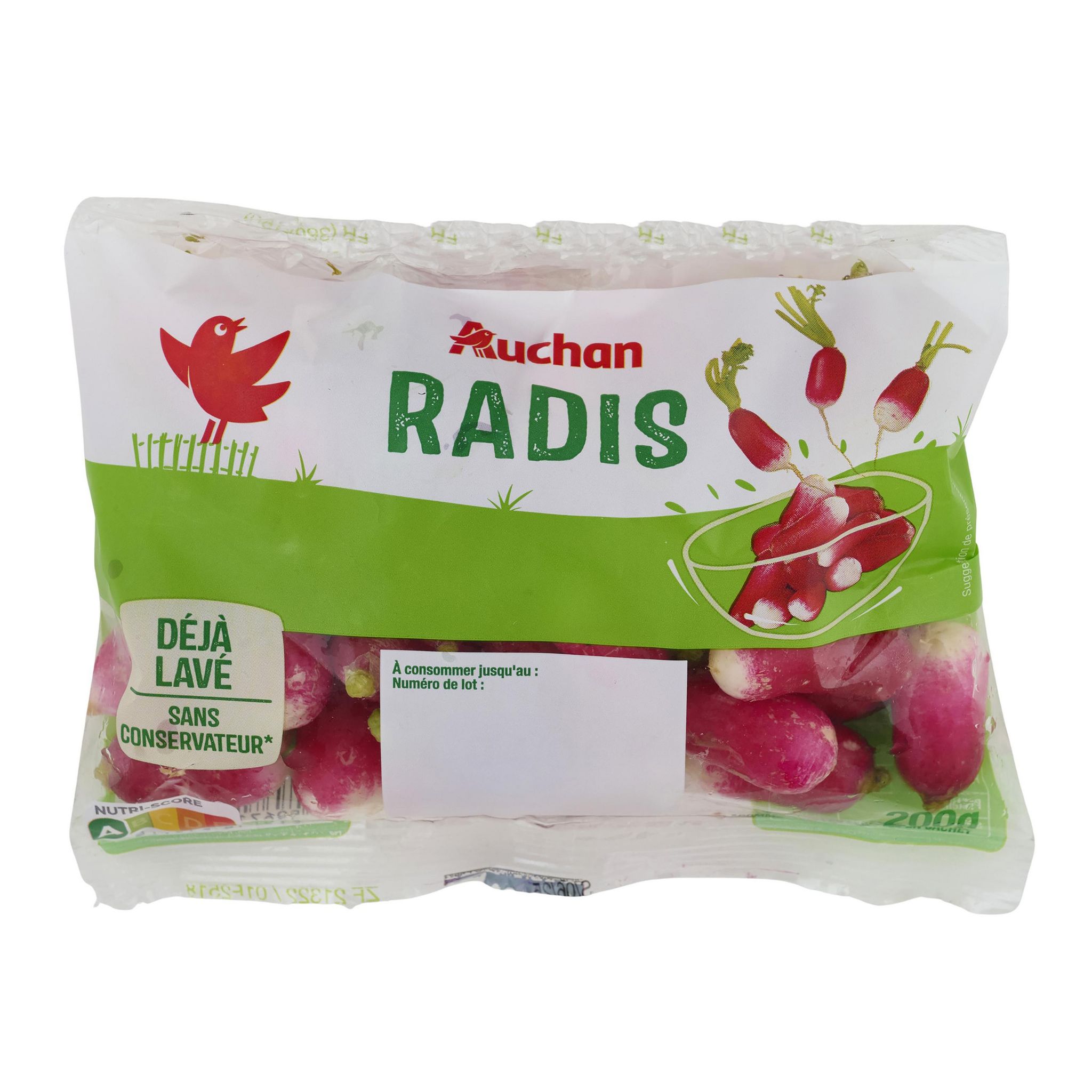 Voir la diapositive 3 : AUCHAN Radis 200g