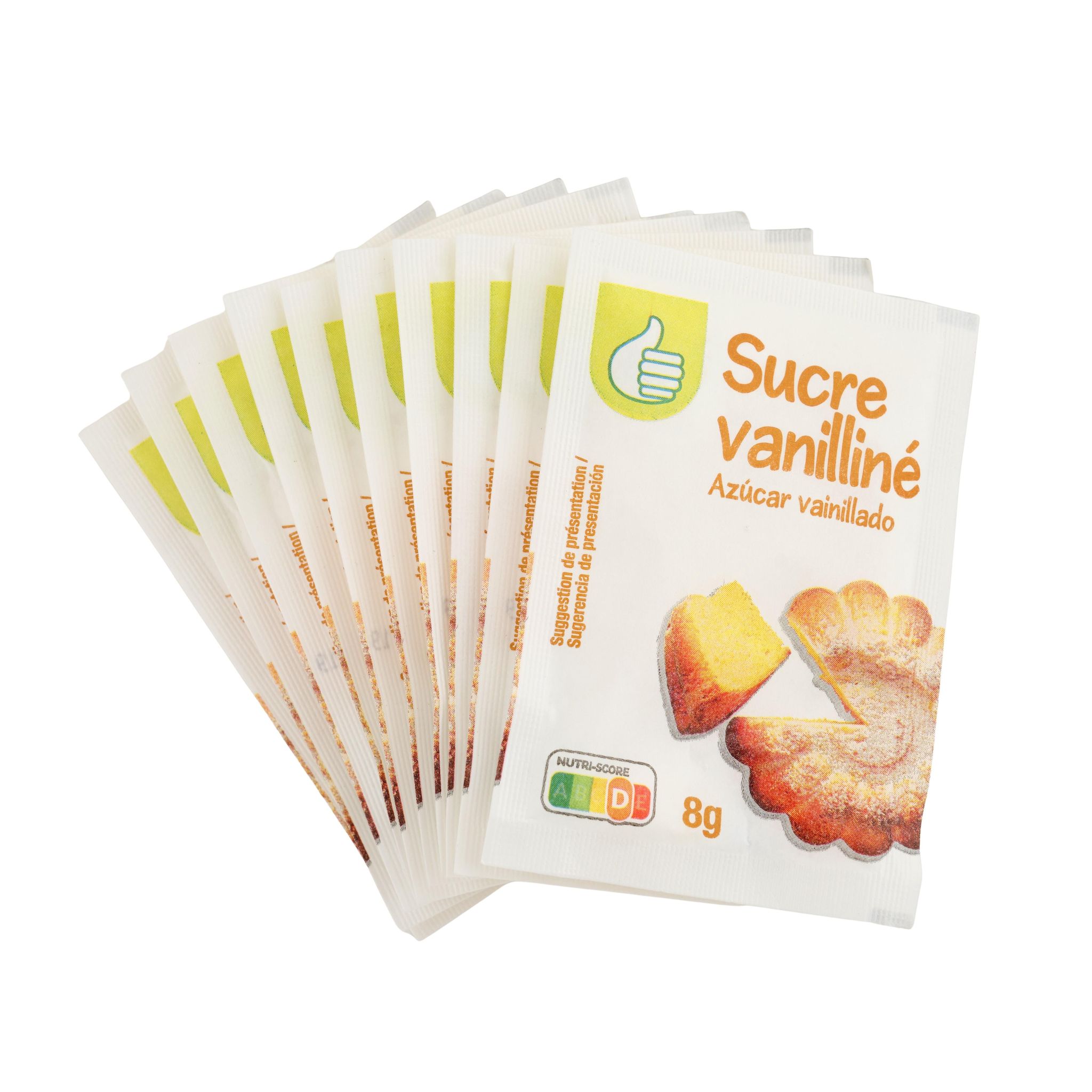 Voir la diapositive 3 : POUCE Sucre vanilliné 10x8g