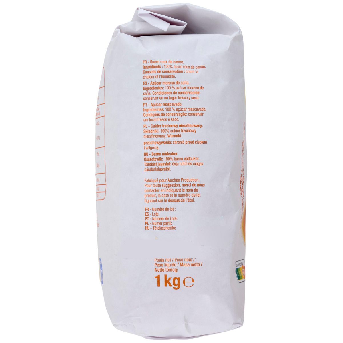 POUCE Sucre roux en poudre 1kg