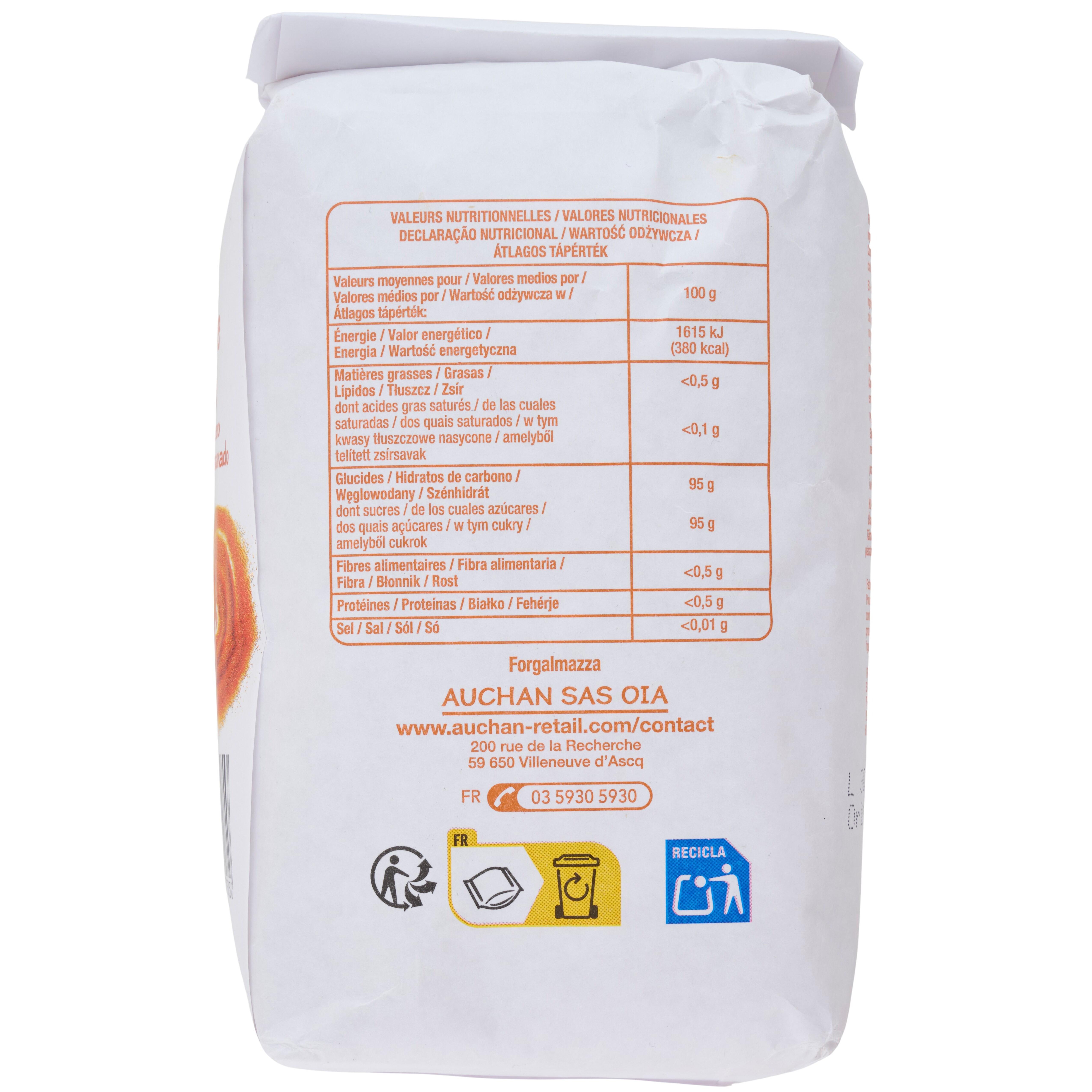 Voir la diapositive 4 : POUCE Sucre roux en poudre 1kg