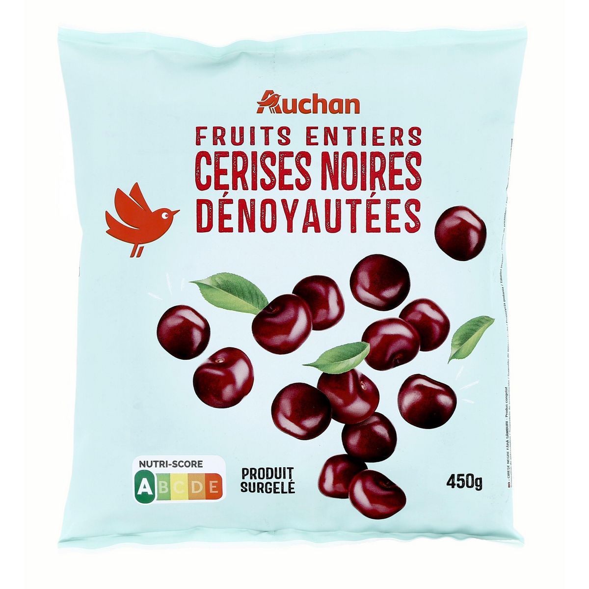 AUCHAN Cerises surgelées 450g