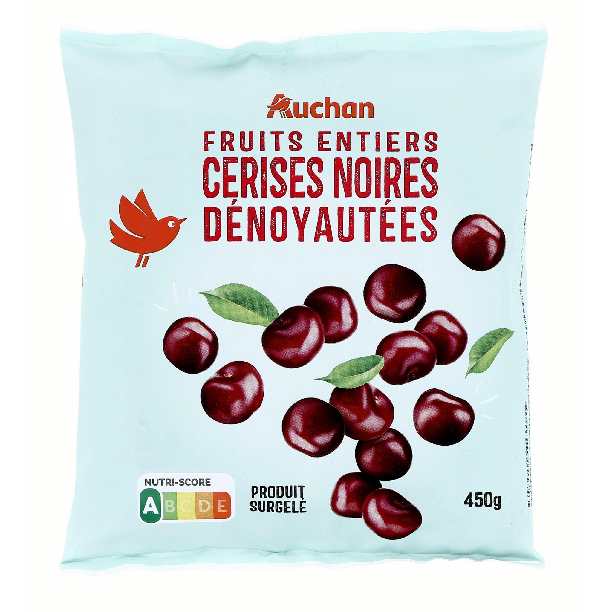 Voir la diapositive 4 : AUCHAN Cerises surgelées 450g